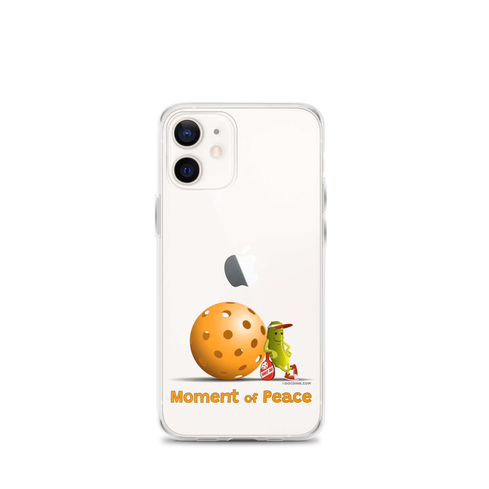 Pickleball iPhone® Case - Resting Pickleball - "Moment of Peace" - DocDink.com