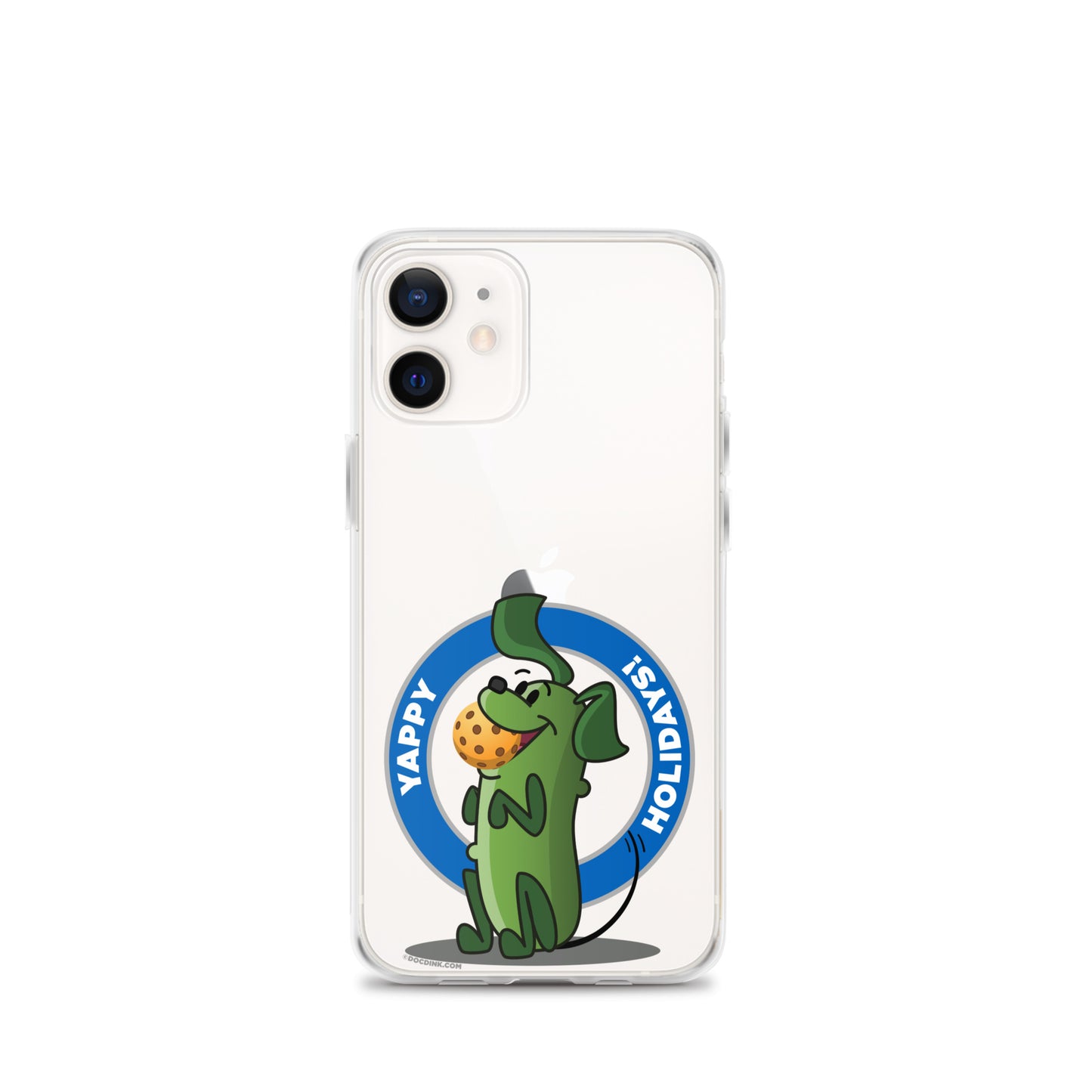 iPhone® Pickleball Case - Pickles "Yappy Holidays" - DocDink.com