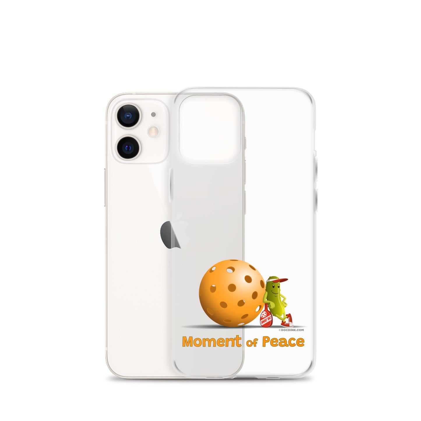 Pickleball iPhone® Case - Resting Pickleball - "Moment of Peace" - DocDink.com