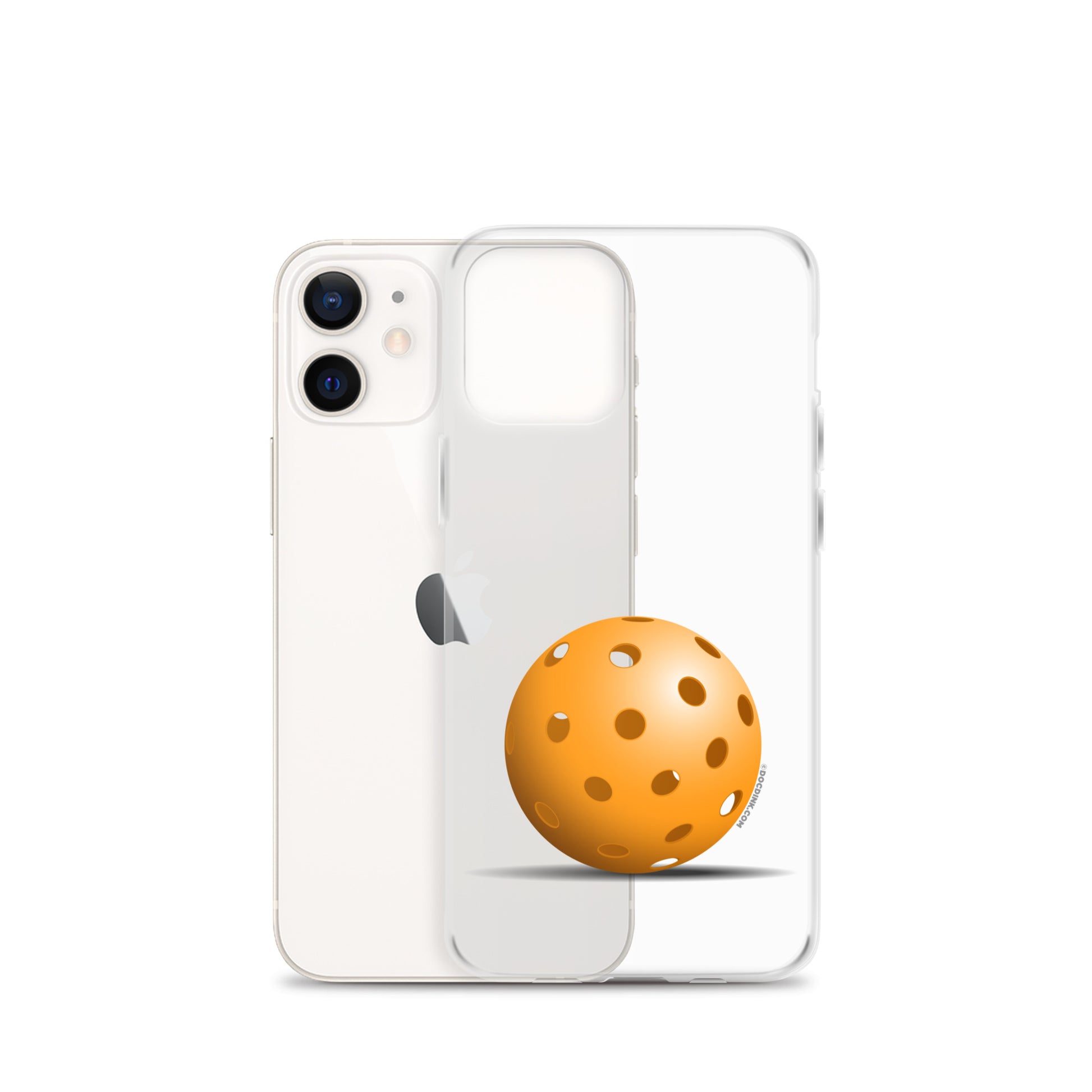 iPhone® Pickleball Case - Orange Pickleball - DocDink.com