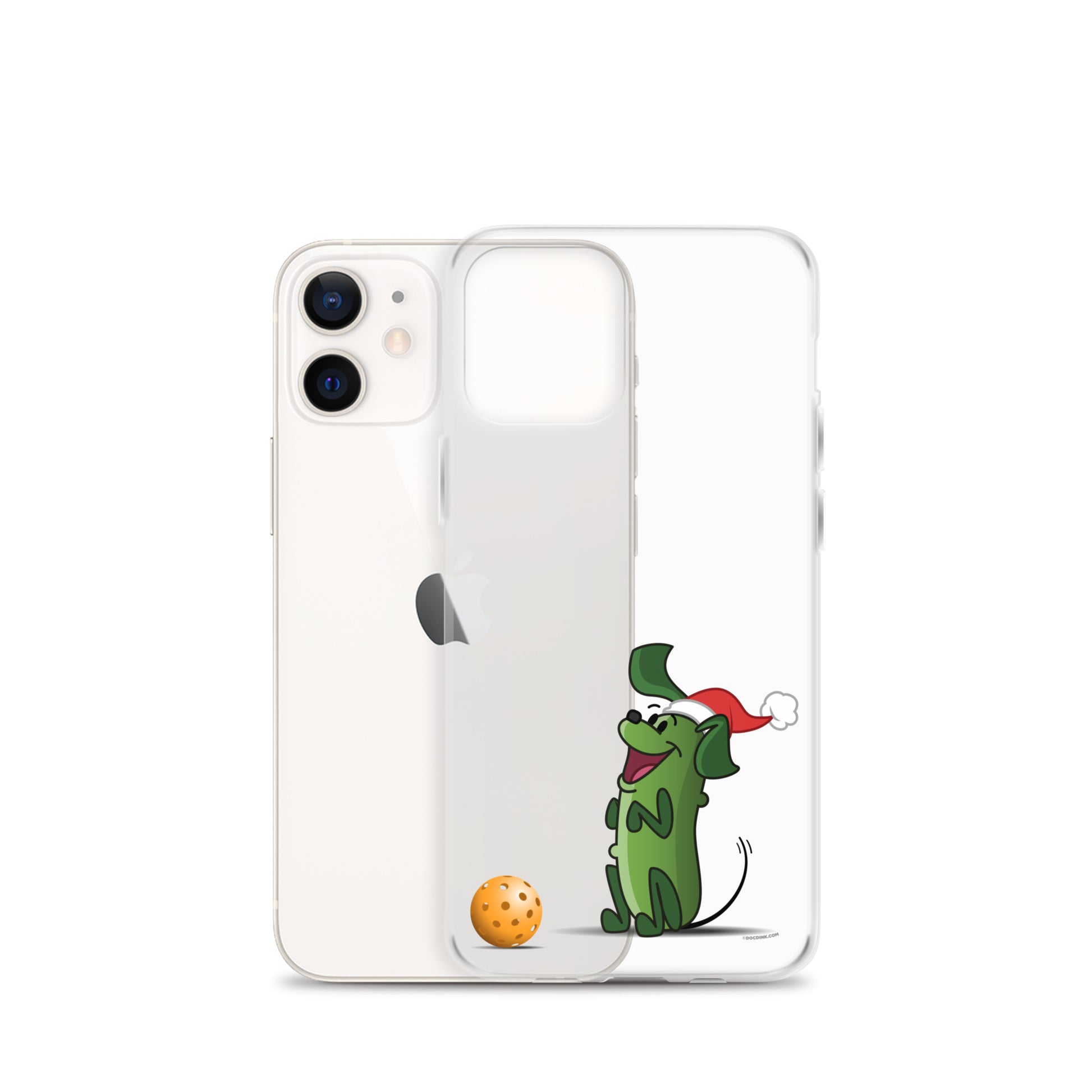 iPhone® Pickleball Case - Pickles "Wanna Play?" - Christmas - DocDink.com