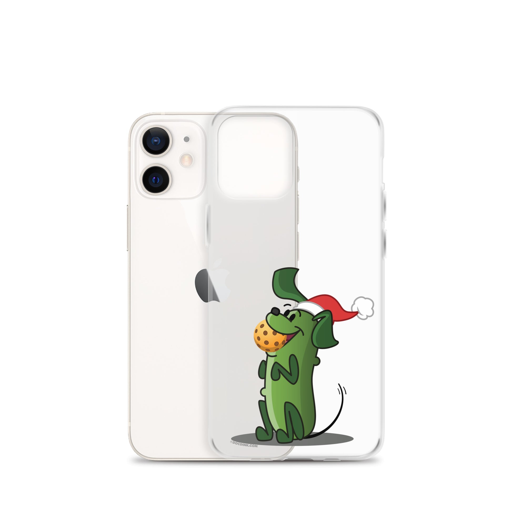 iPhone® Pickleball Case - Pickles "Let's Play Now!" - Christmas - DocDink.com