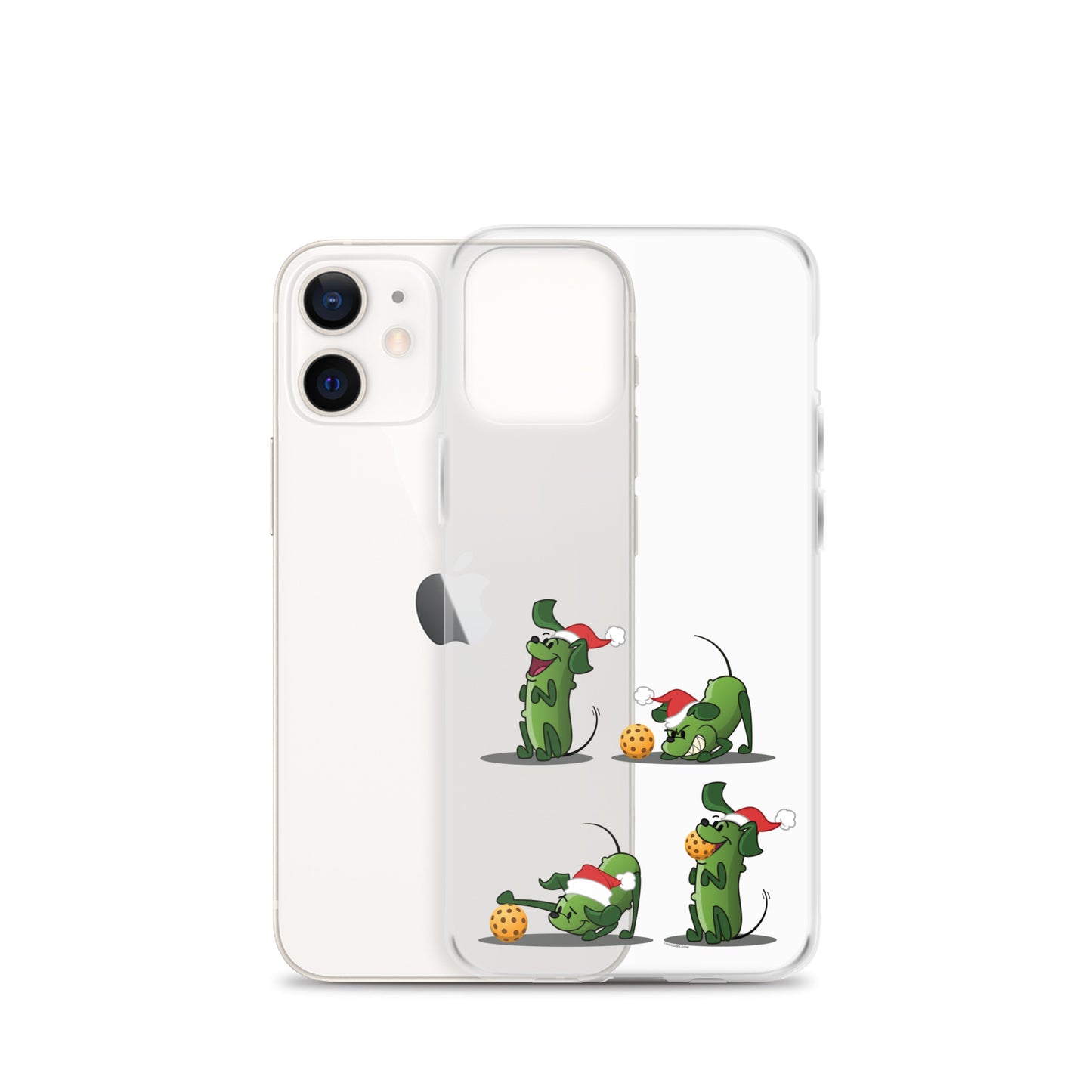 iPhone® Pickleball Case - Pickles wants to Play! - Christmas sq. - DocDink.com