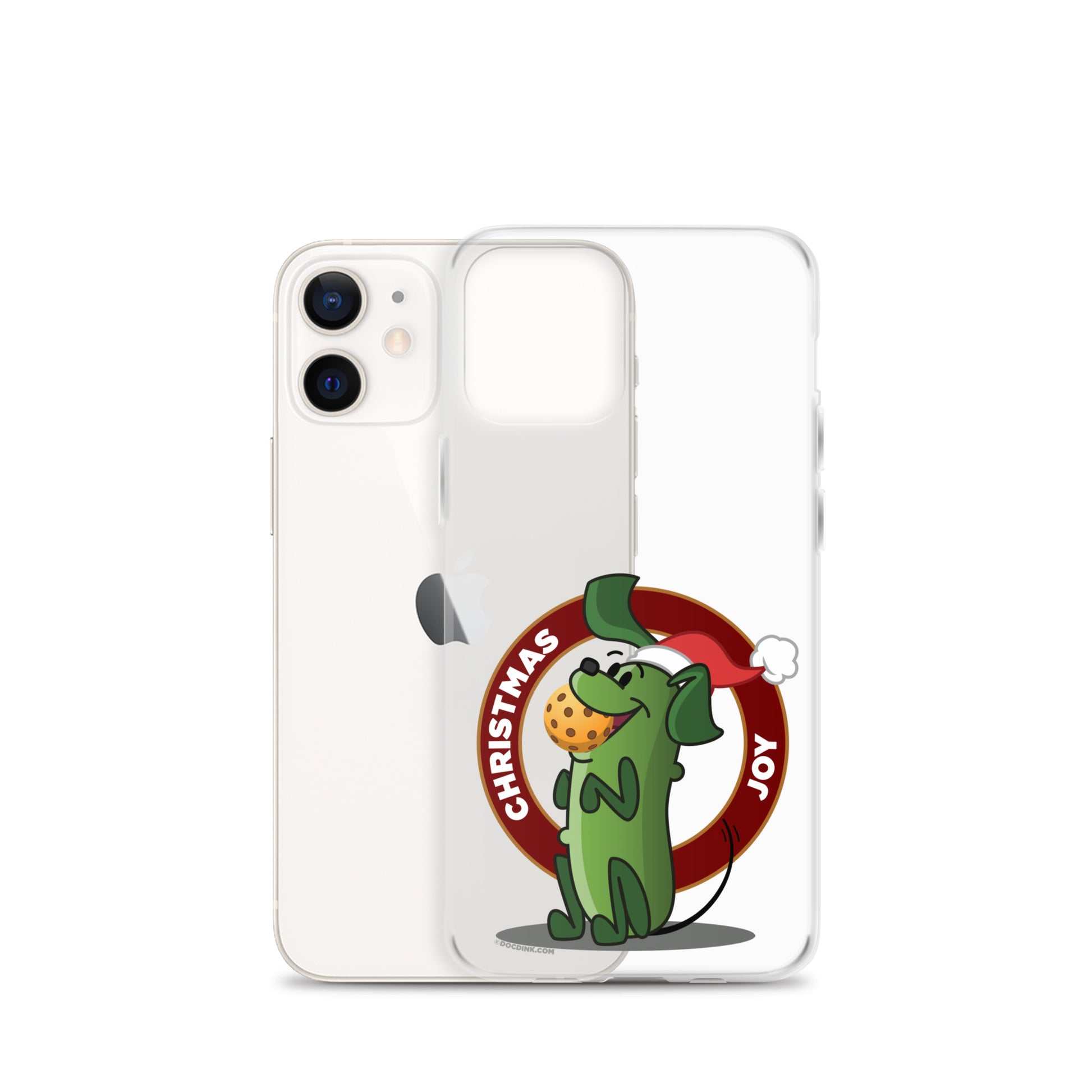 iPhone® Pickleball Case - Pickles "Christmas Joy" - DocDink.com