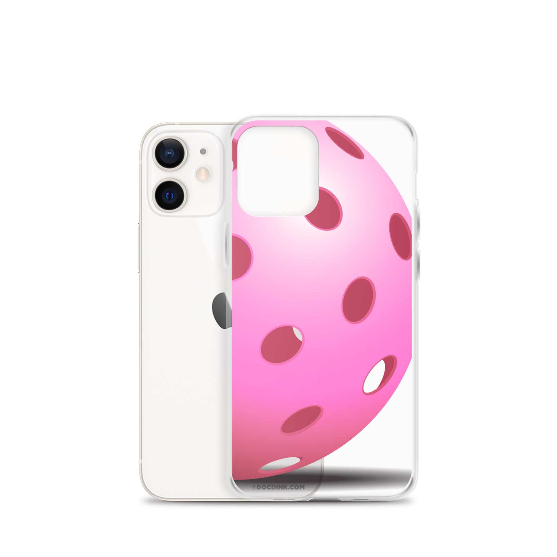 iPhone® Pickleball Case - Big Pink Pickleball - DocDink.com