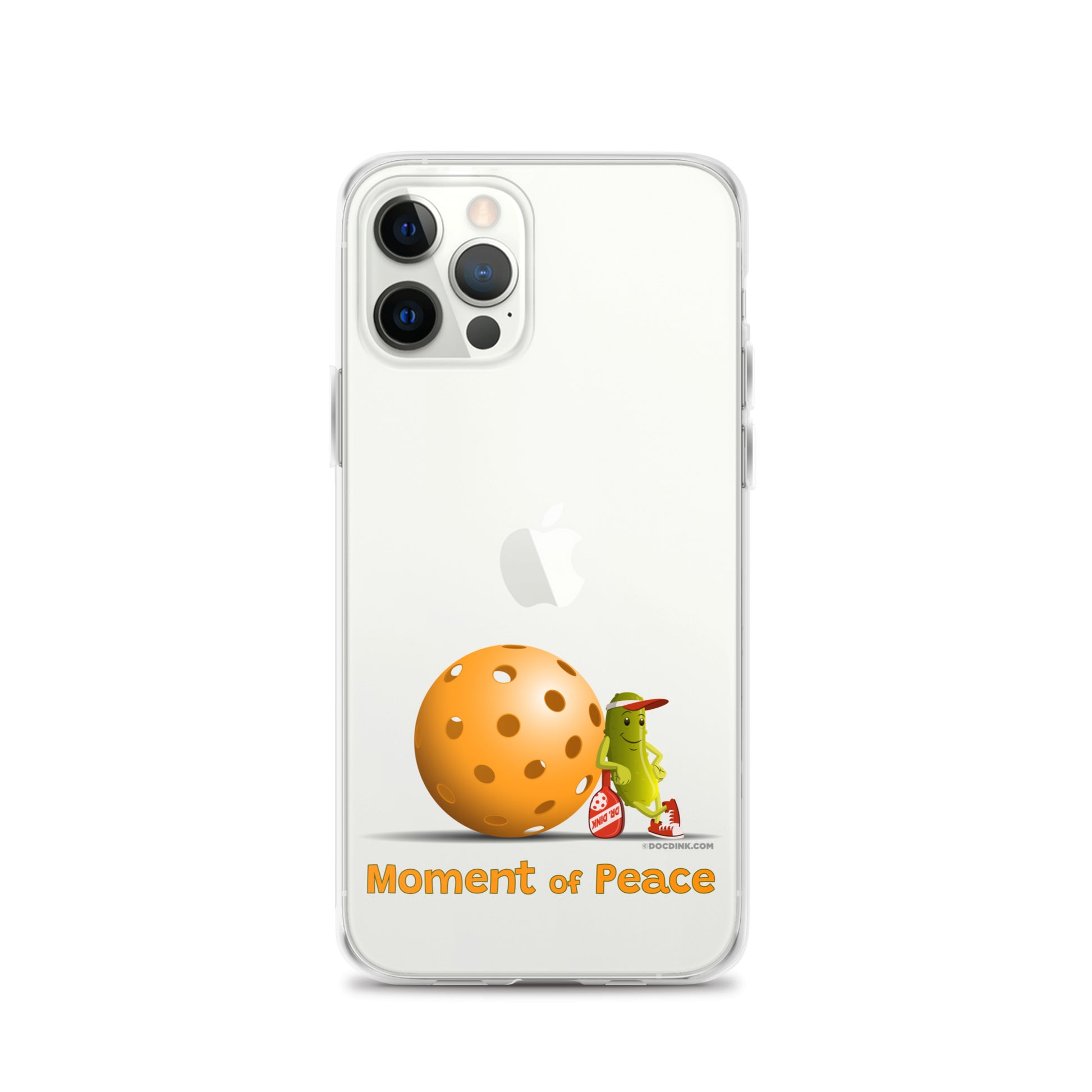 Pickleball iPhone® Case - Resting Pickleball - "Moment of Peace" - DocDink.com