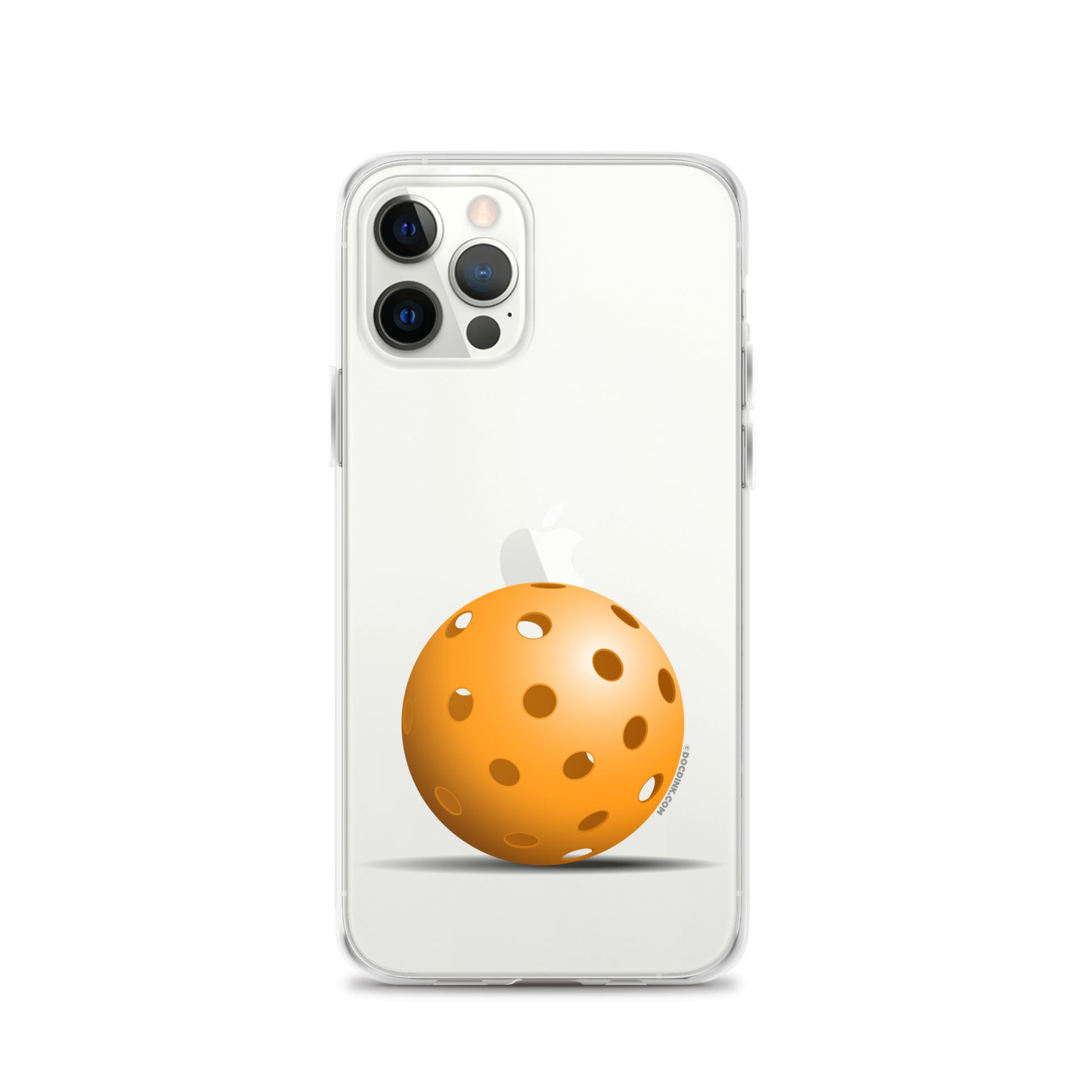 iPhone® Pickleball Case - Orange Pickleball - DocDink.com