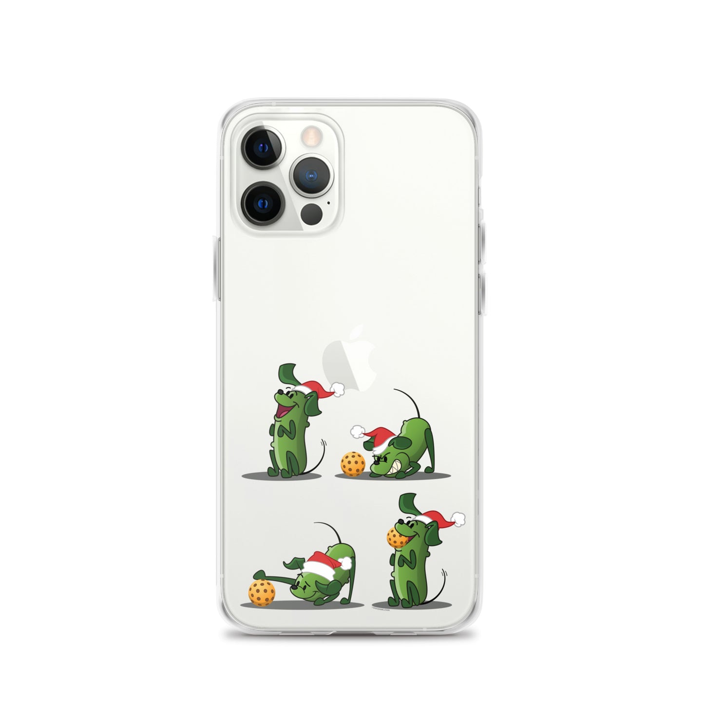 iPhone® Pickleball Case - Pickles wants to Play! - Christmas sq. - DocDink.com