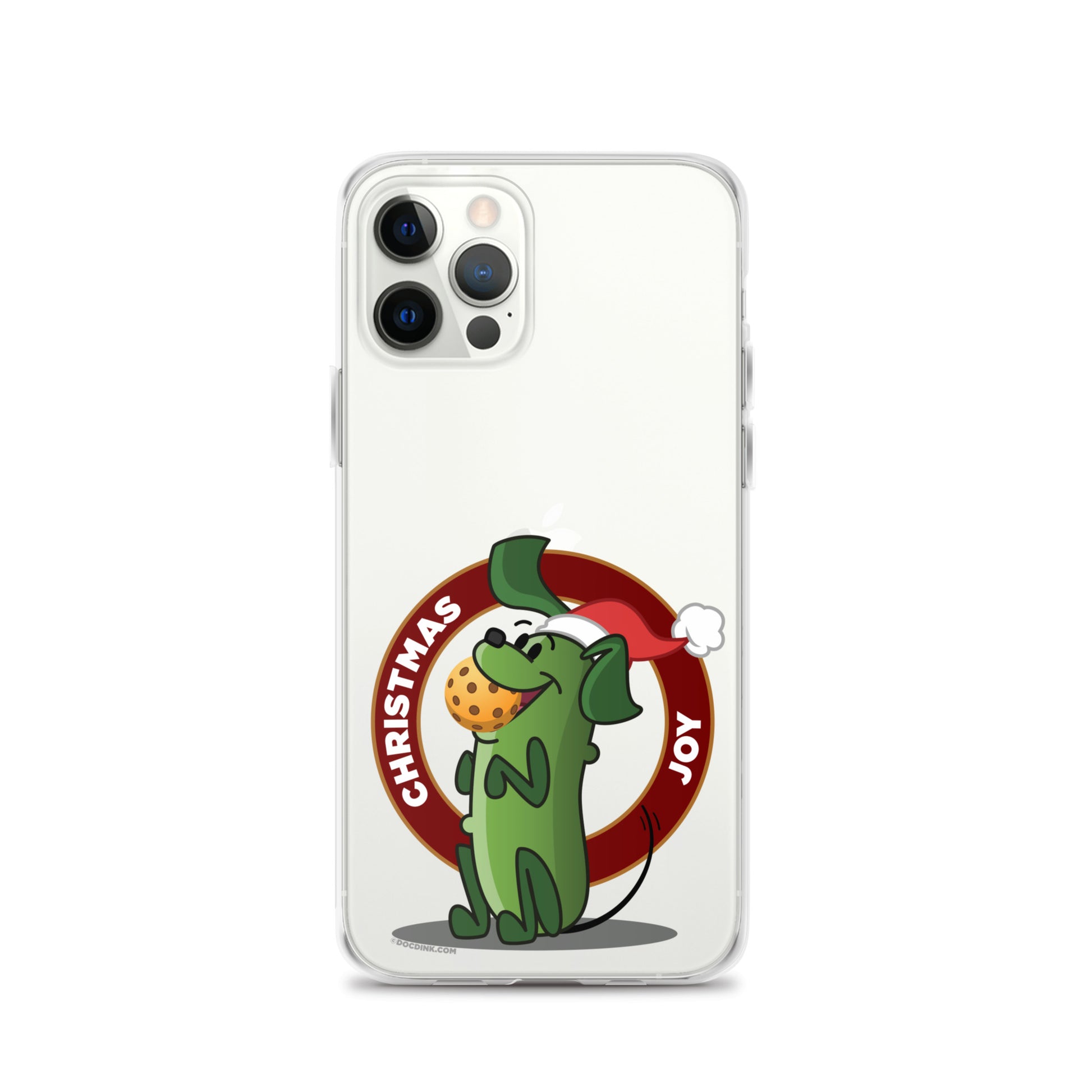 iPhone® Pickleball Case - Pickles "Christmas Joy" - DocDink.com