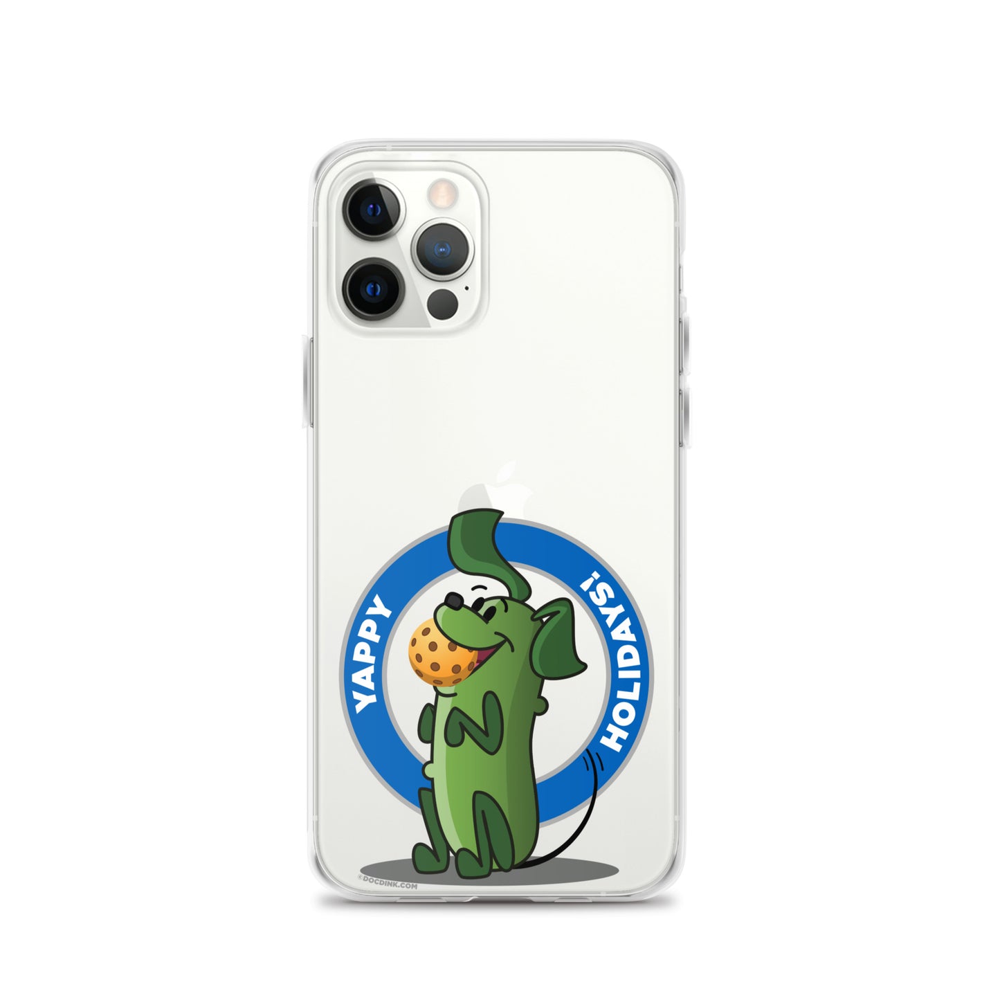 iPhone® Pickleball Case - Pickles "Yappy Holidays" - DocDink.com