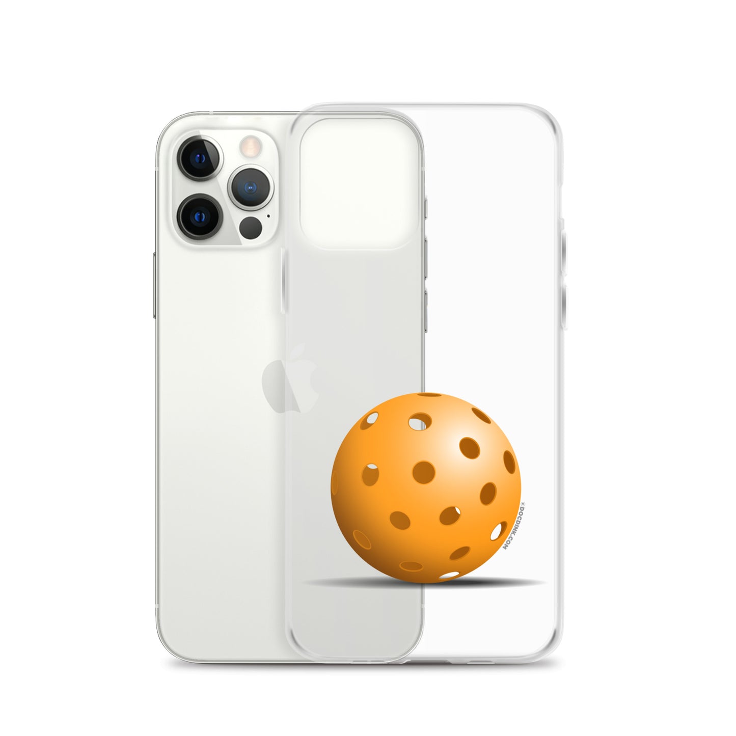 iPhone® Pickleball Case - Orange Pickleball - DocDink.com