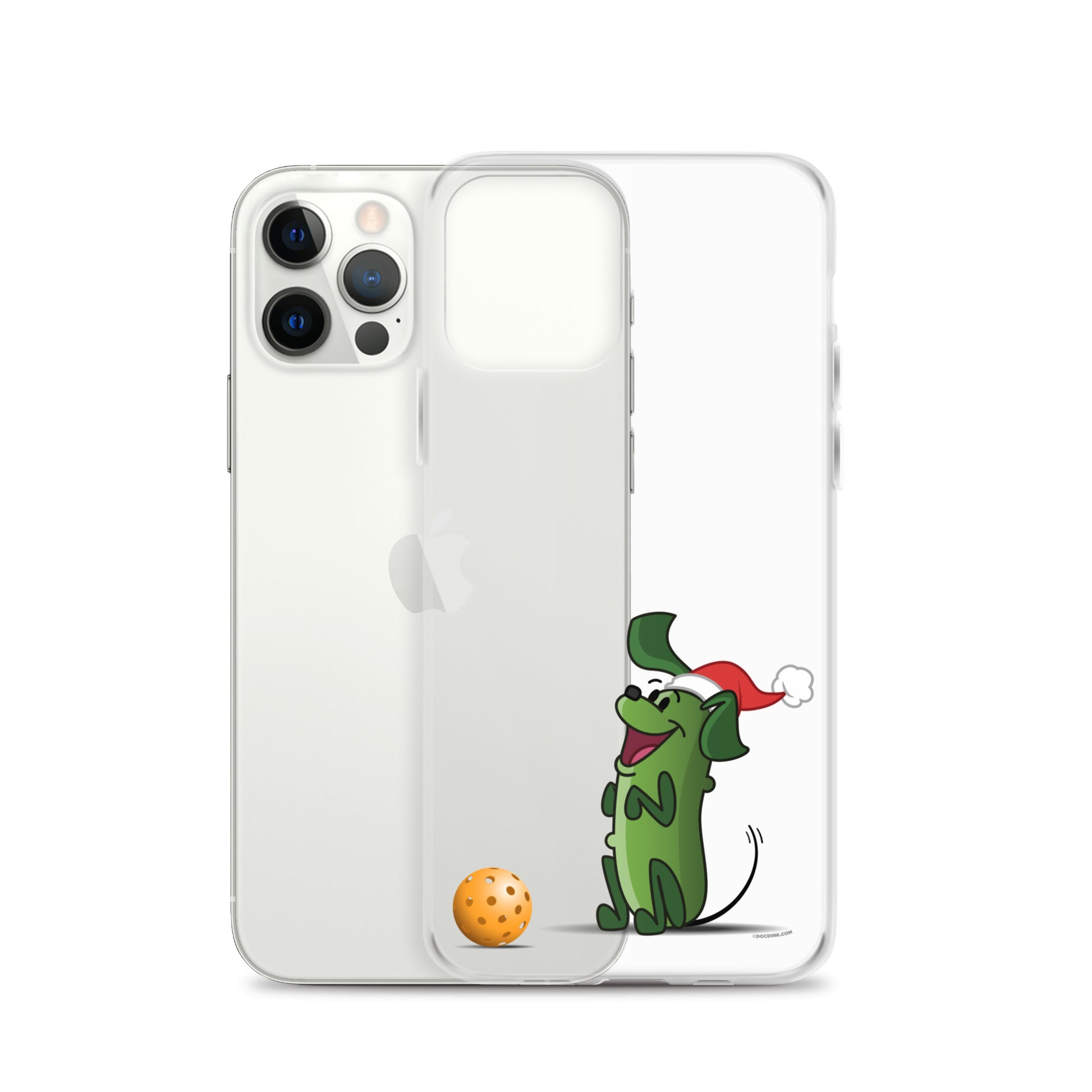 iPhone® Pickleball Case - Pickles "Wanna Play?" - Christmas - DocDink.com