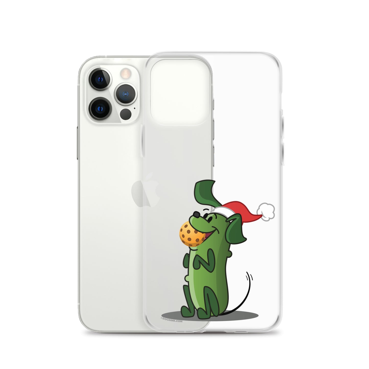 iPhone® Pickleball Case - Pickles "Let's Play Now!" - Christmas - DocDink.com