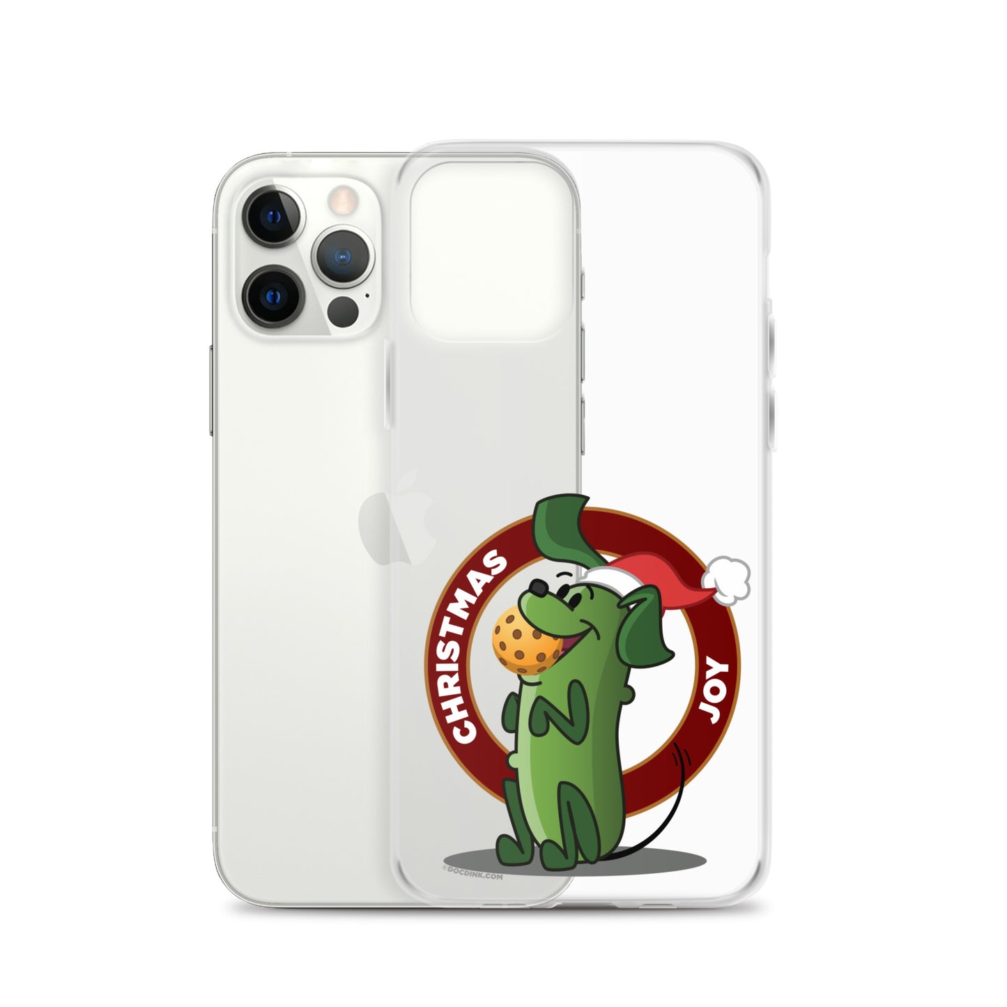 iPhone® Pickleball Case - Pickles "Christmas Joy" - DocDink.com