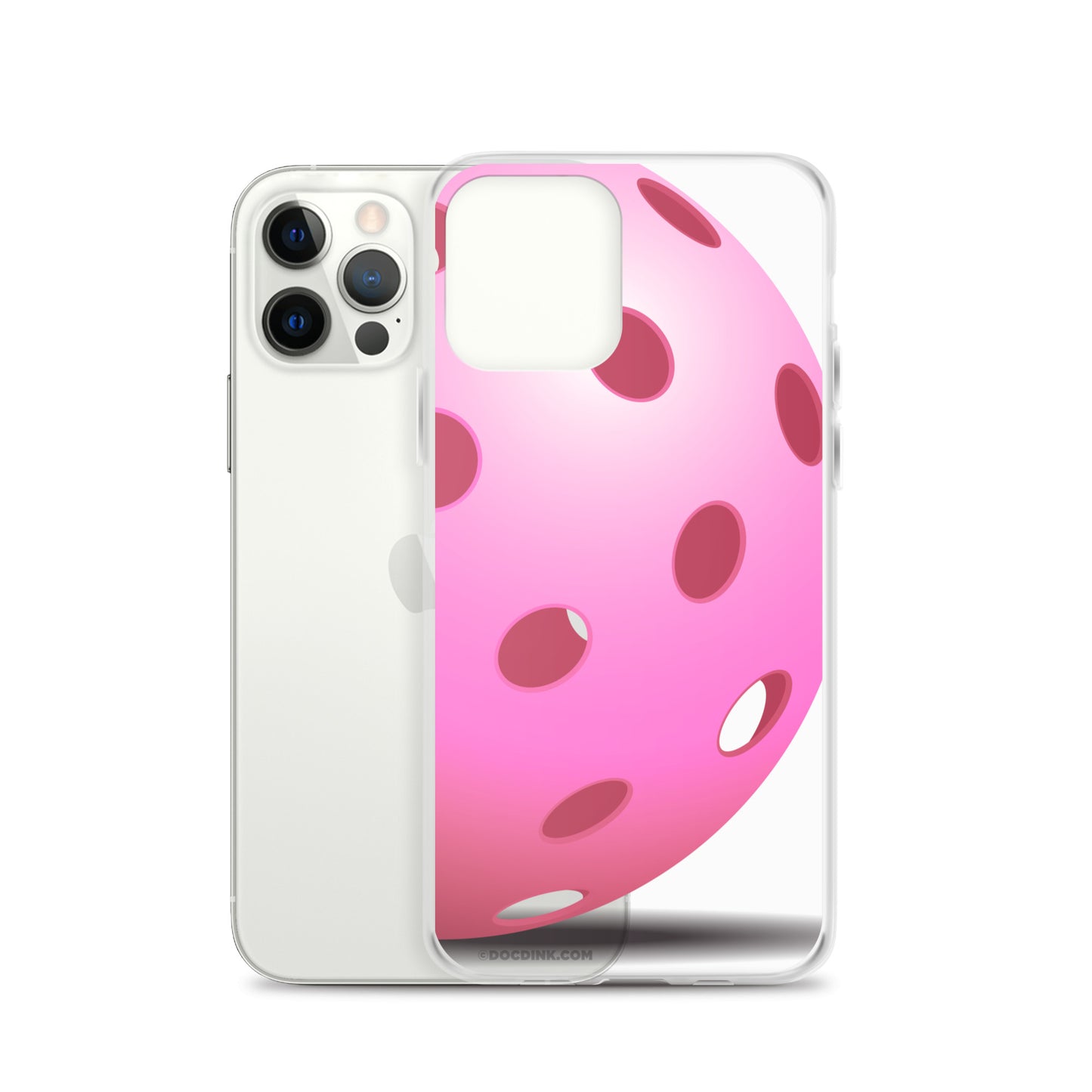 iPhone® Pickleball Case - Big Pink Pickleball - DocDink.com