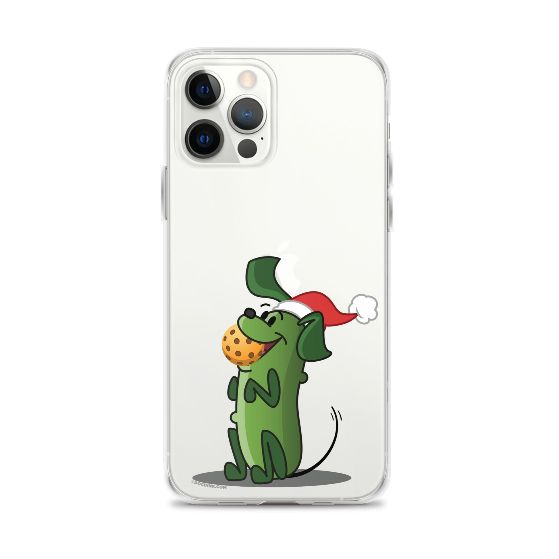 iPhone® Pickleball Case - Pickles "Let's Play Now!" - Christmas - DocDink.com