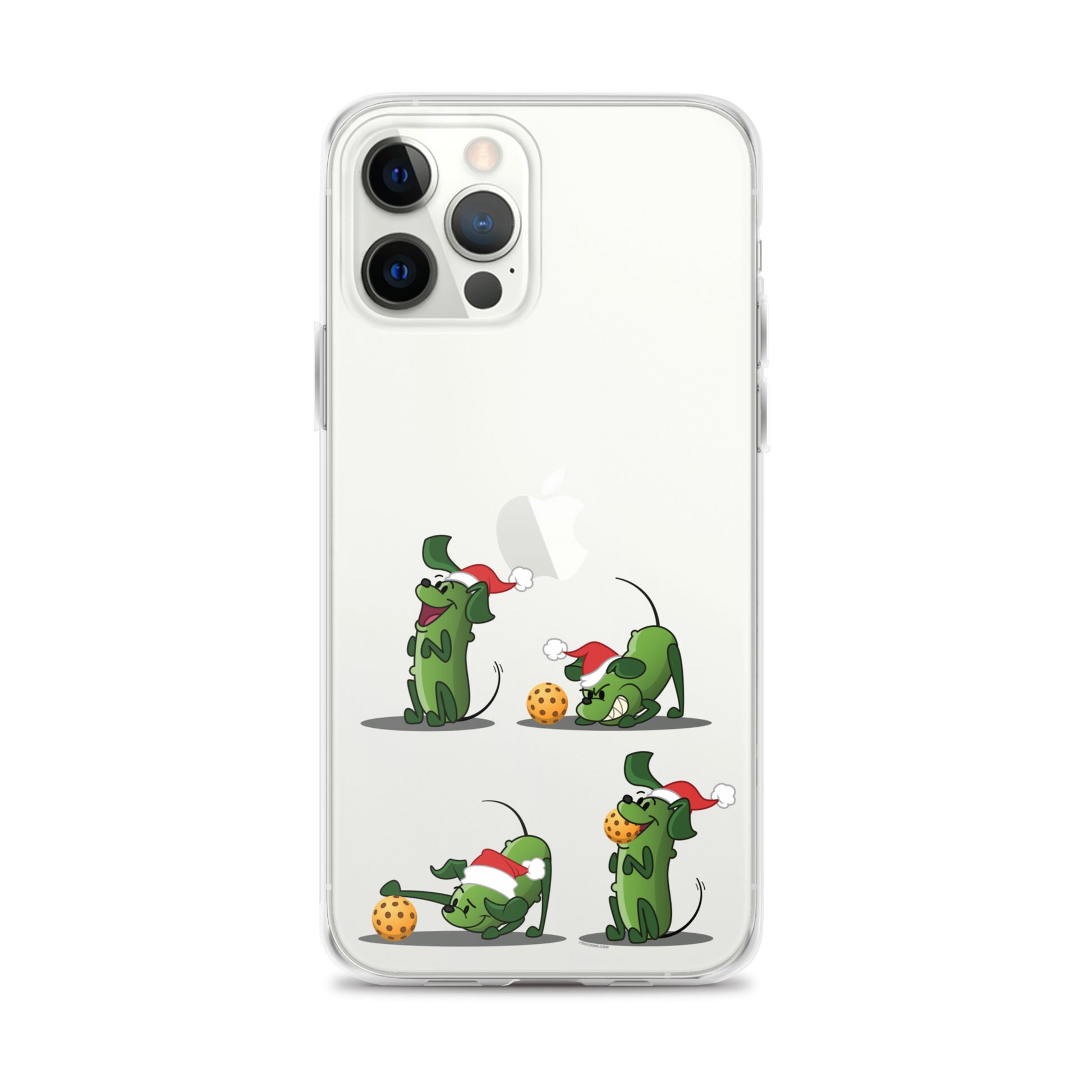 iPhone® Pickleball Case - Pickles wants to Play! - Christmas sq. - DocDink.com