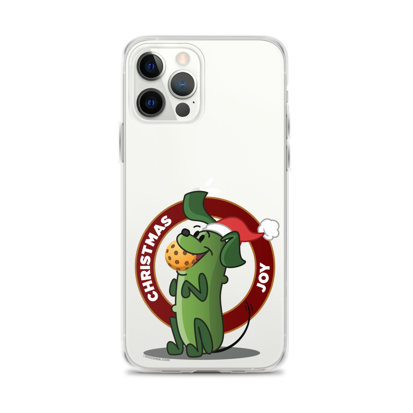 iPhone® Pickleball Case - Pickles "Christmas Joy" - DocDink.com