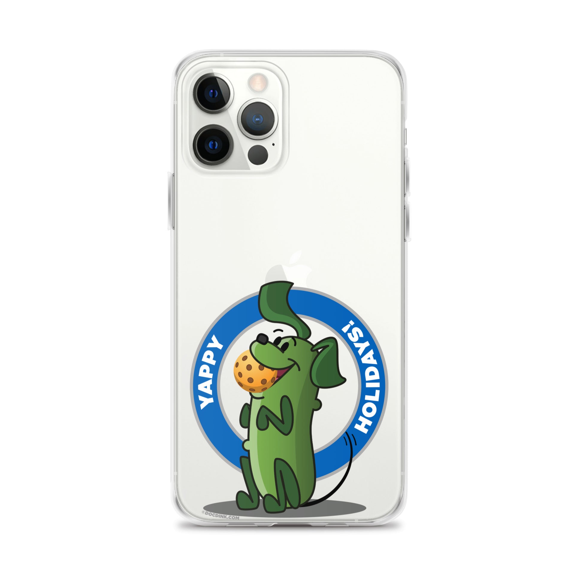 iPhone® Pickleball Case - Pickles "Yappy Holidays" - DocDink.com