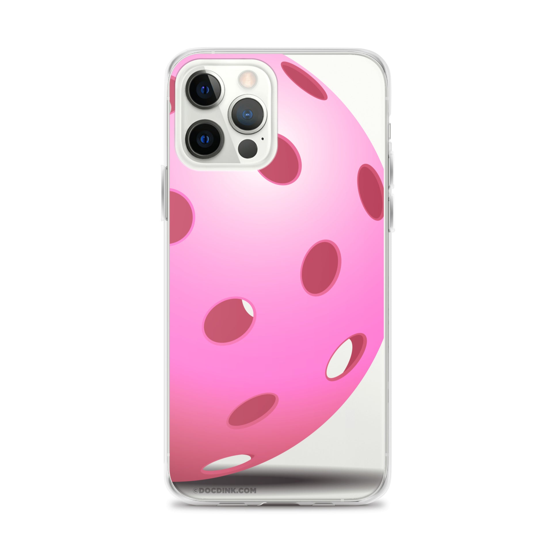 iPhone® Pickleball Case - Big Pink Pickleball - DocDink.com