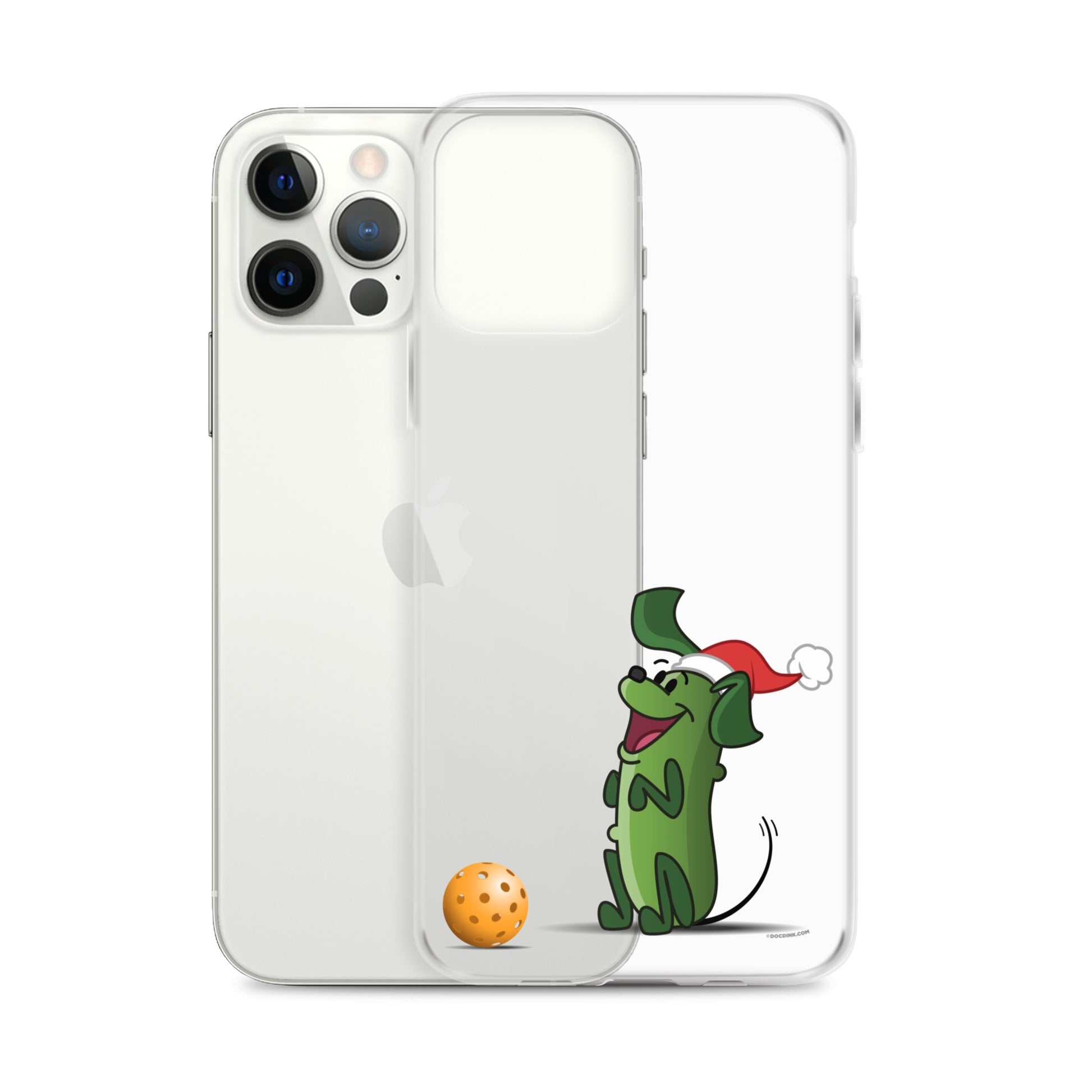 iPhone® Pickleball Case - Pickles "Wanna Play?" - Christmas - DocDink.com