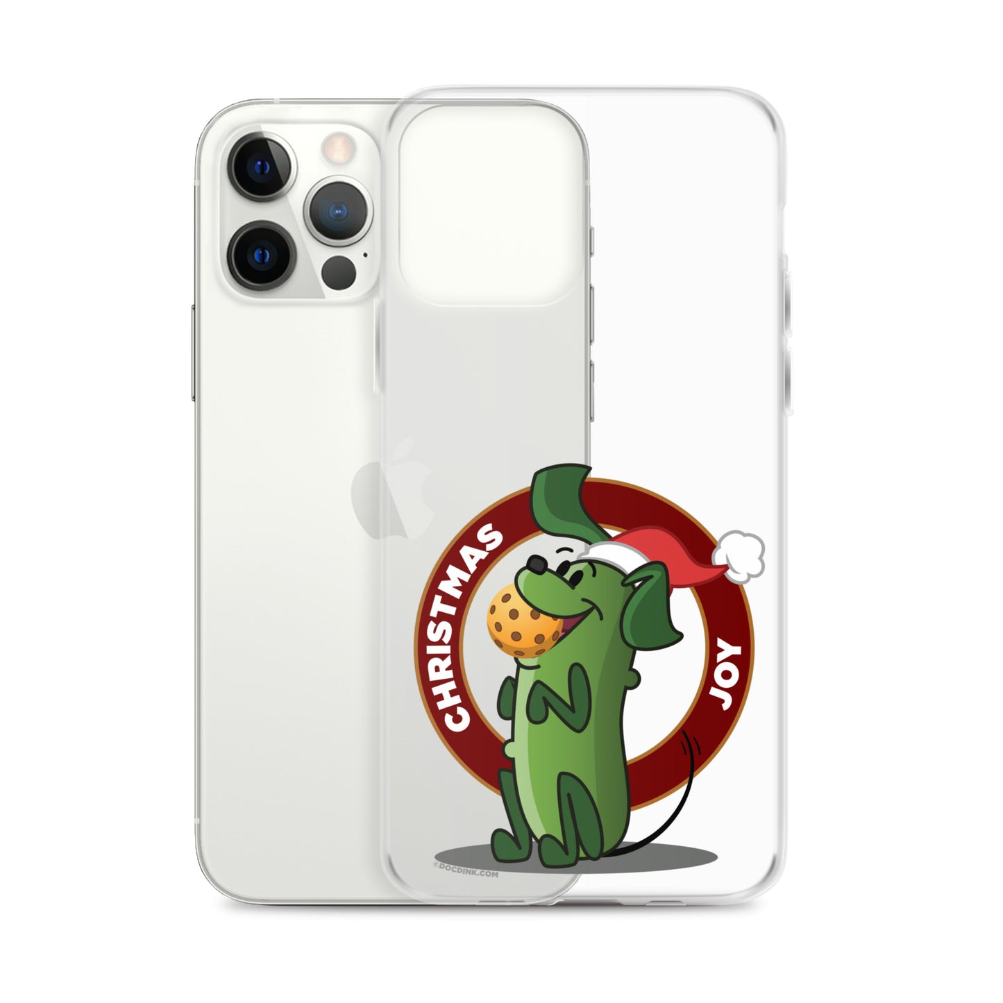 iPhone® Pickleball Case - Pickles "Christmas Joy" - DocDink.com