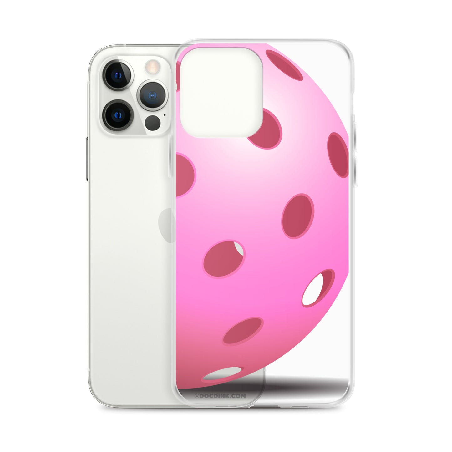 iPhone® Pickleball Case - Big Pink Pickleball - DocDink.com