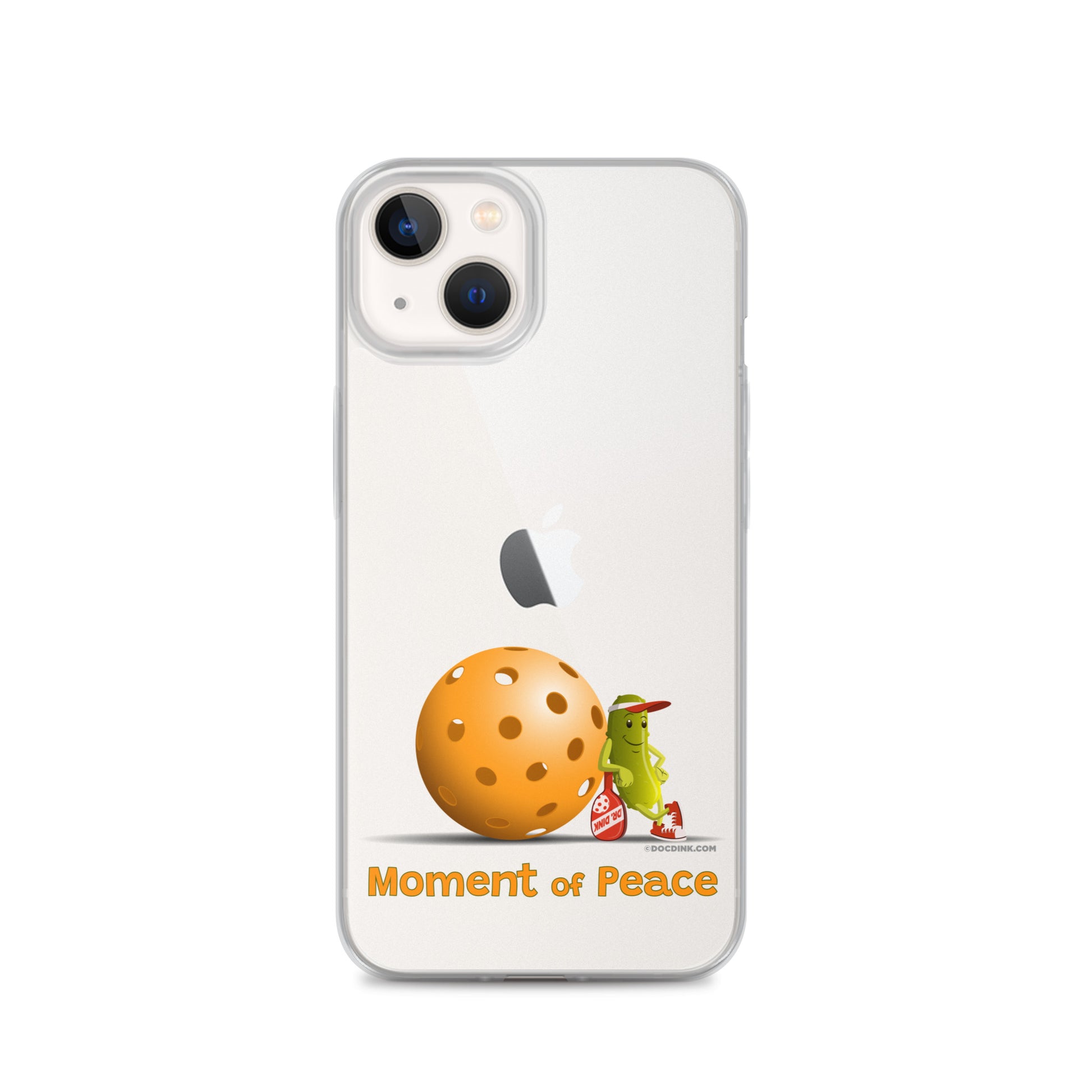 Pickleball iPhone® Case - Resting Pickleball - "Moment of Peace" - DocDink.com