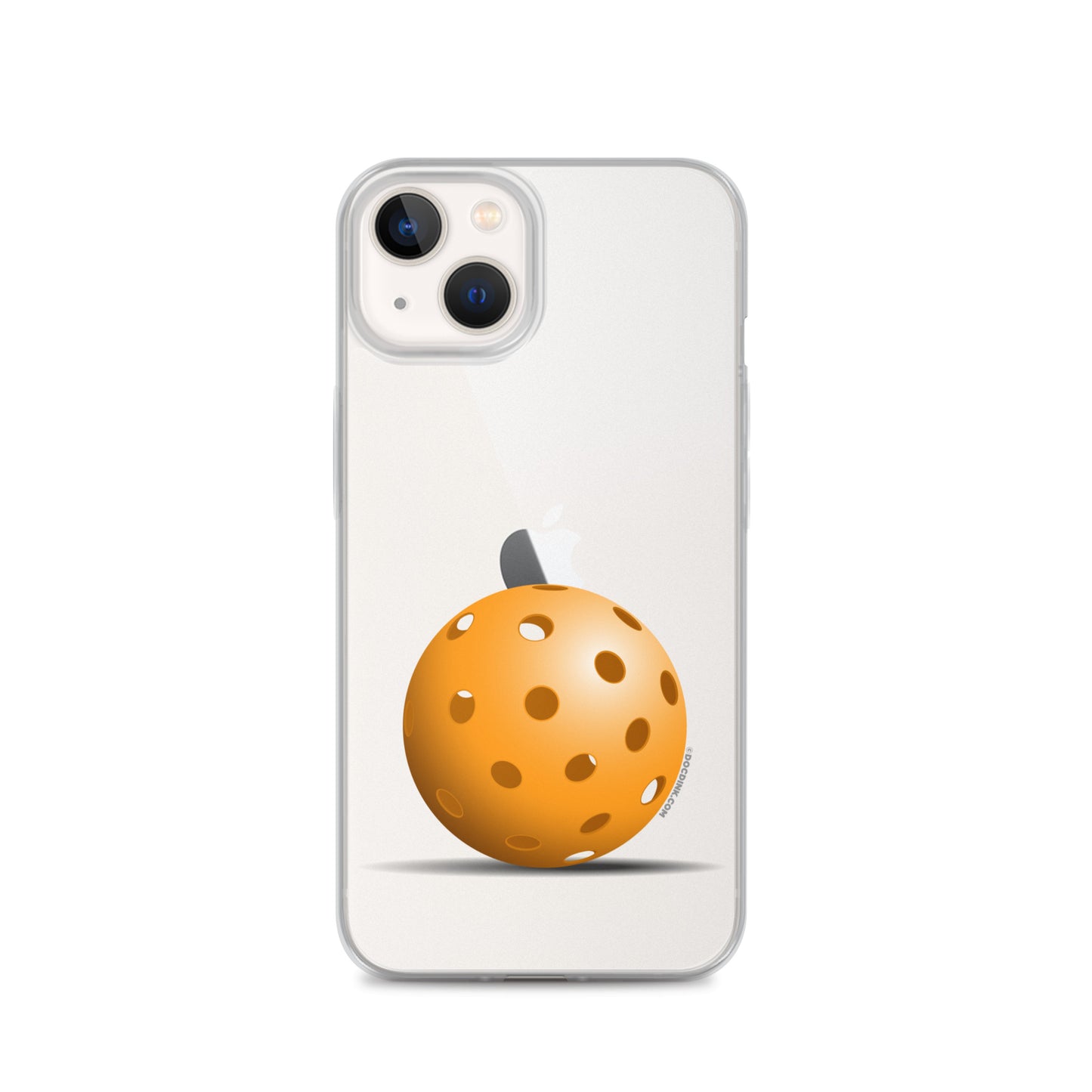 iPhone® Pickleball Case - Orange Pickleball - DocDink.com