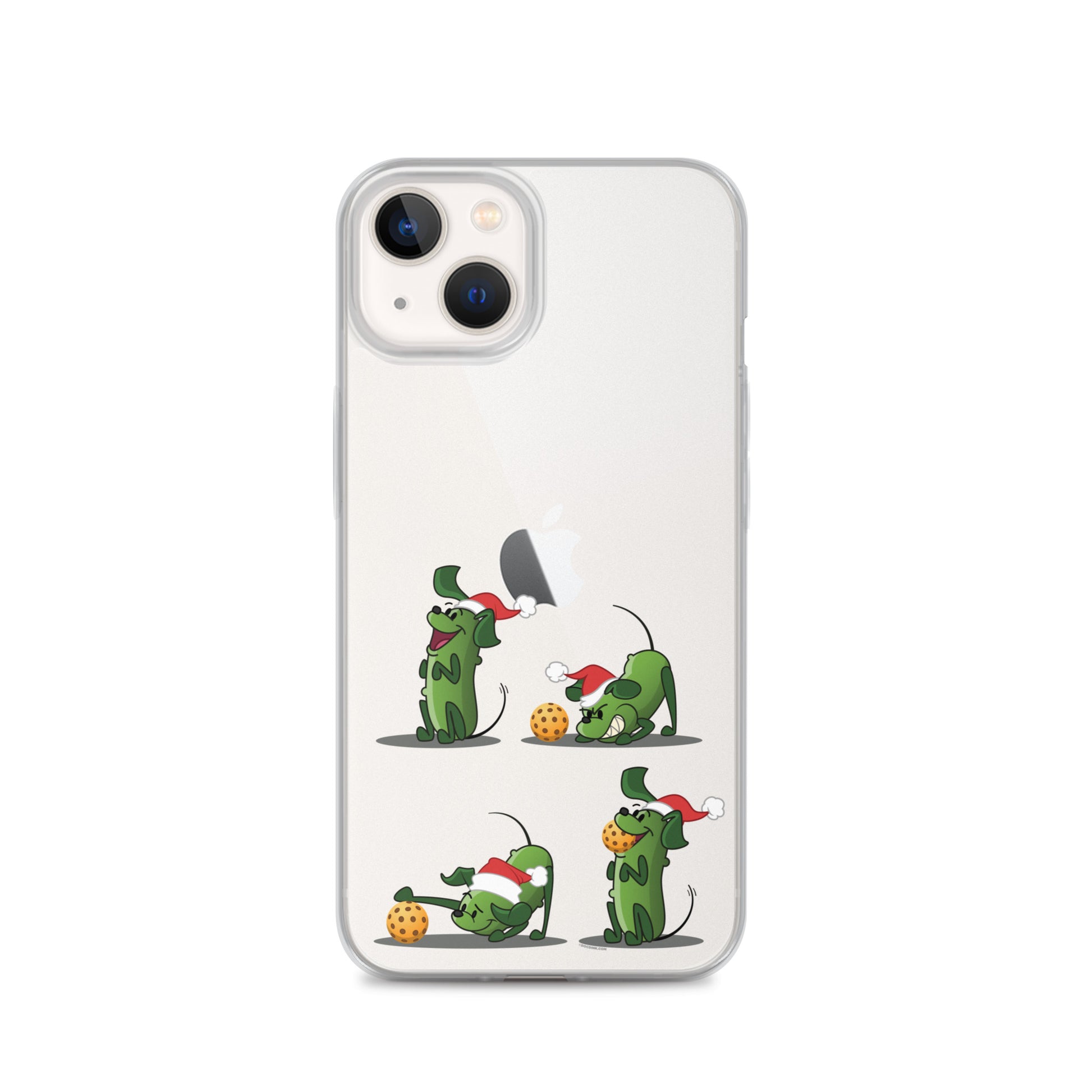 iPhone® Pickleball Case - Pickles wants to Play! - Christmas sq. - DocDink.com