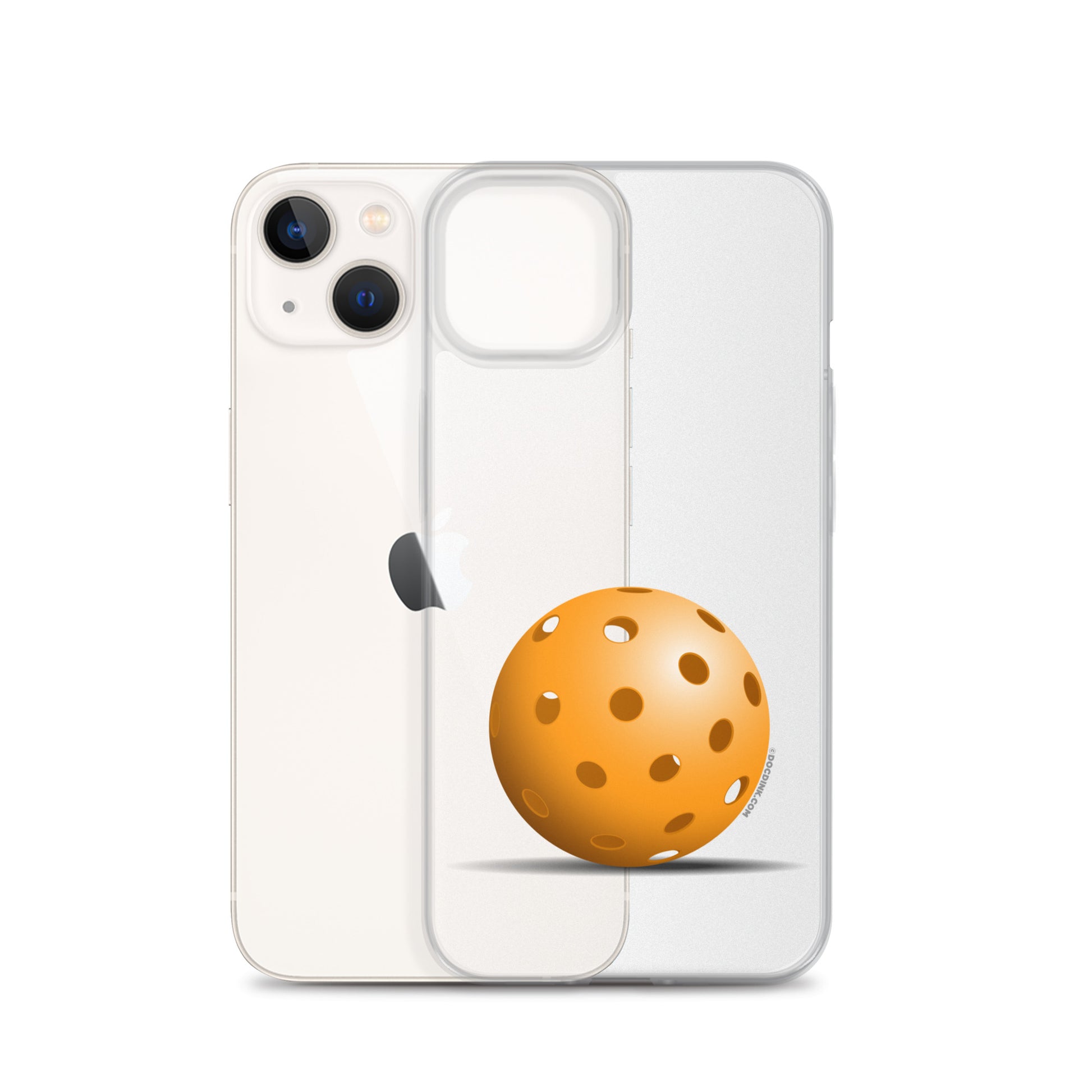 iPhone® Pickleball Case - Orange Pickleball - DocDink.com