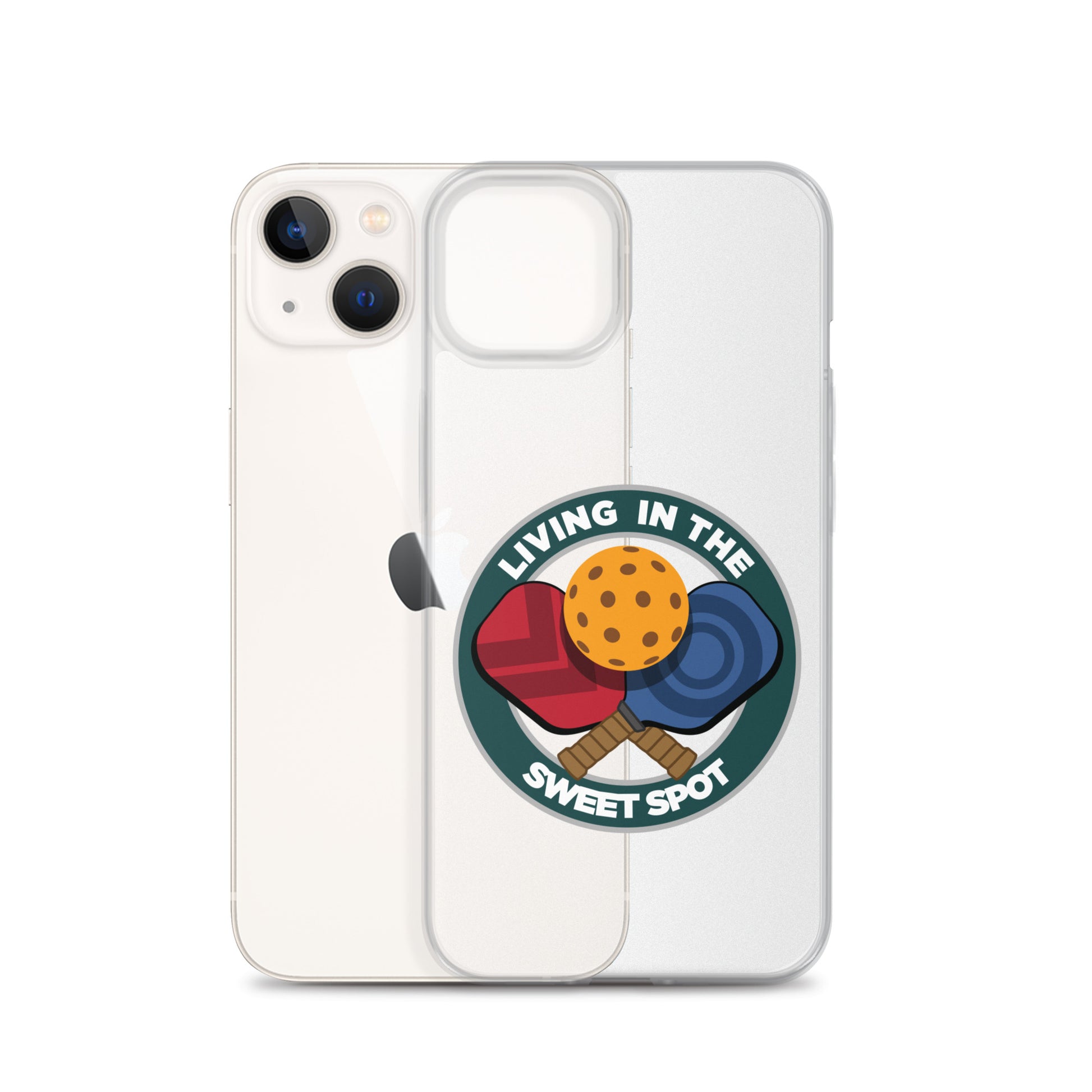 iPhone® Pickleball Case - "Living in the Sweet Spot" emblem - DocDink.com