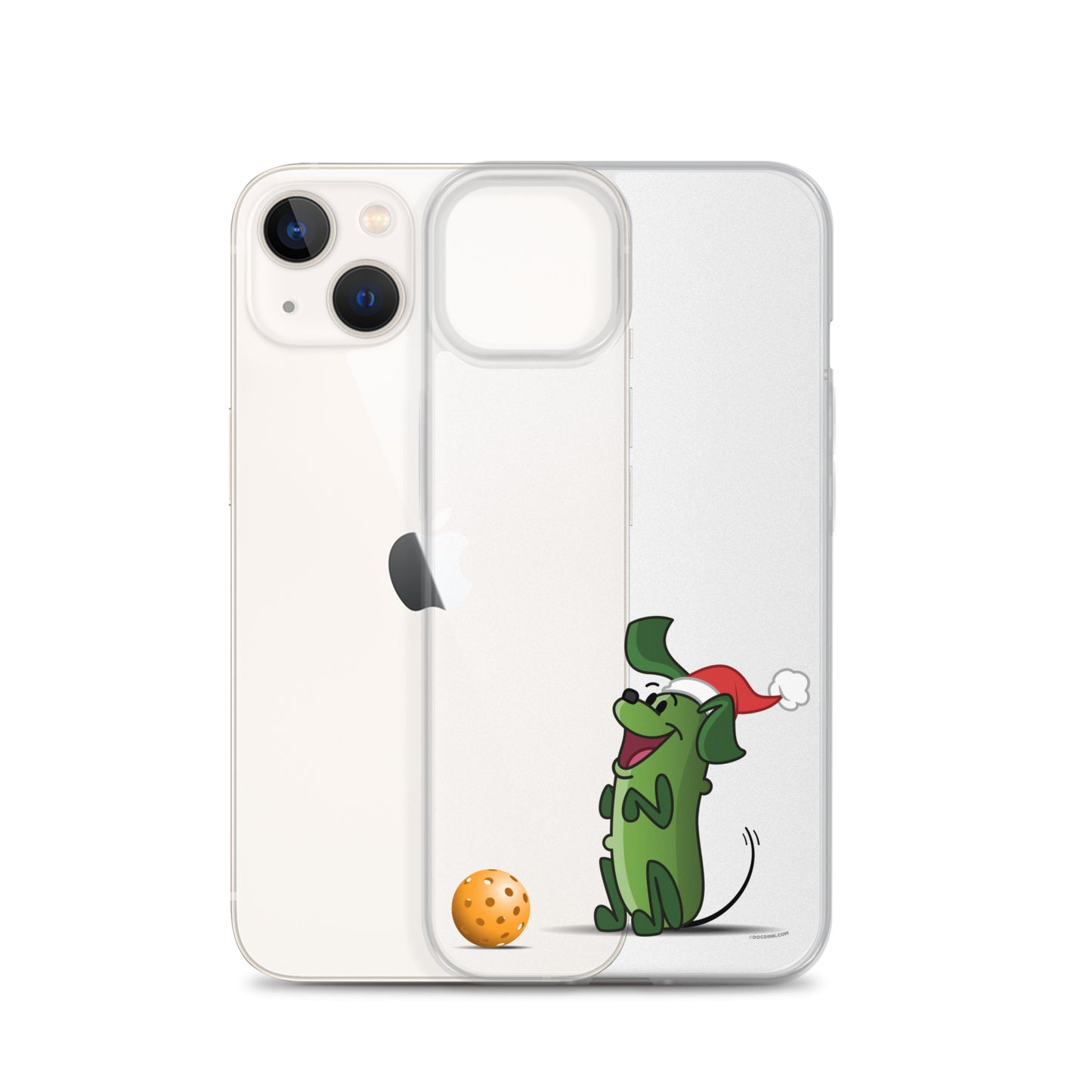 iPhone® Pickleball Case - Pickles "Wanna Play?" - Christmas - DocDink.com