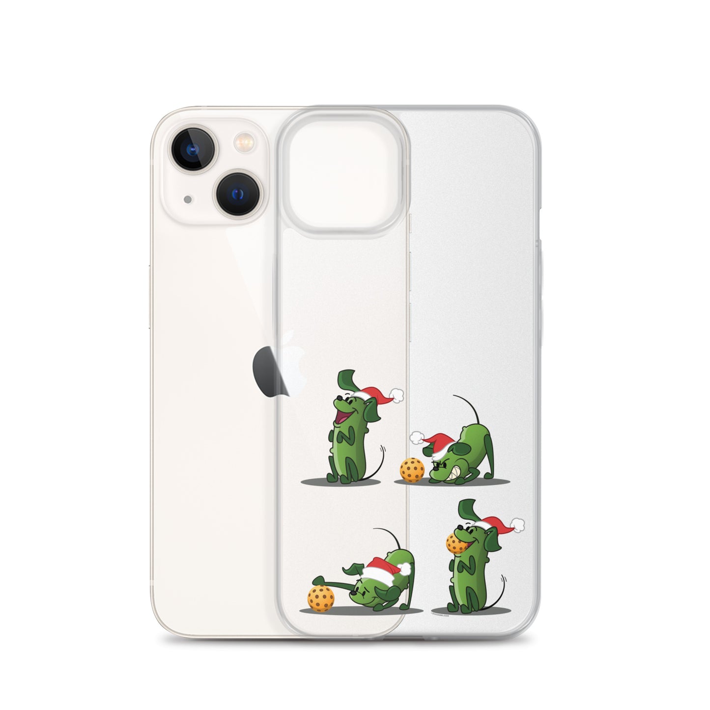 iPhone® Pickleball Case - Pickles wants to Play! - Christmas sq. - DocDink.com