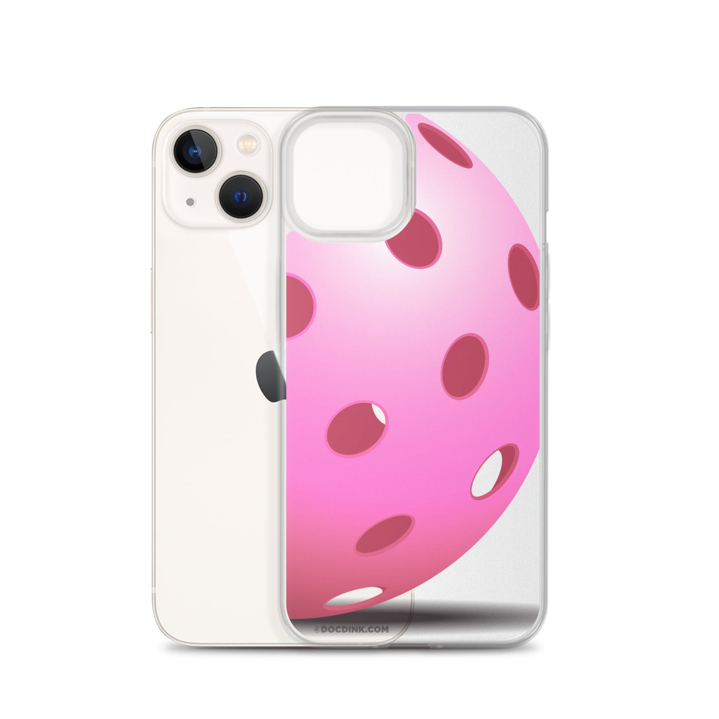 iPhone® Pickleball Case - Big Pink Pickleball - DocDink.com