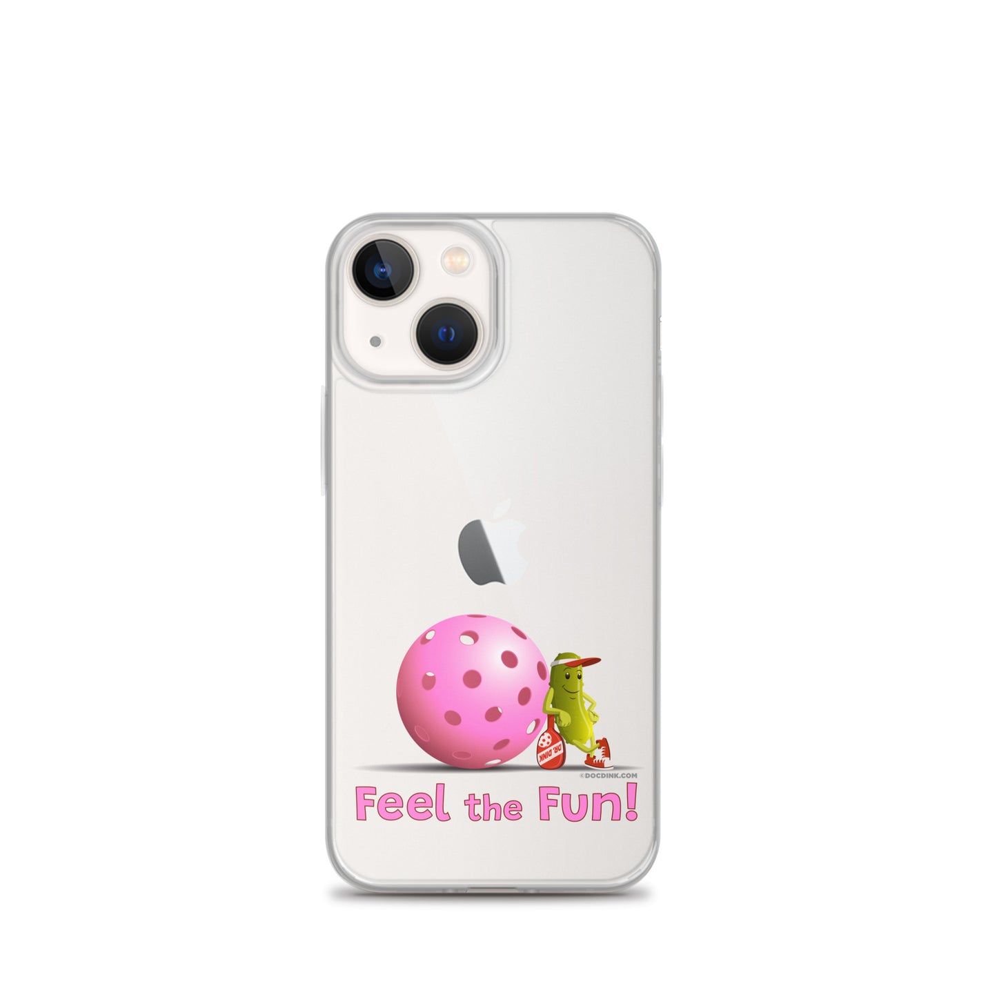 Pickleball iPhone® Case - Resting Pickleball - "Feel the Fun" #pink - DocDink.com