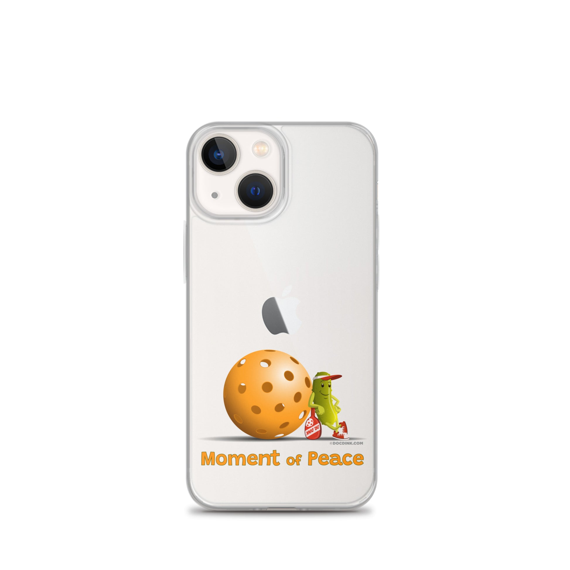 Pickleball iPhone® Case - Resting Pickleball - "Moment of Peace" - DocDink.com