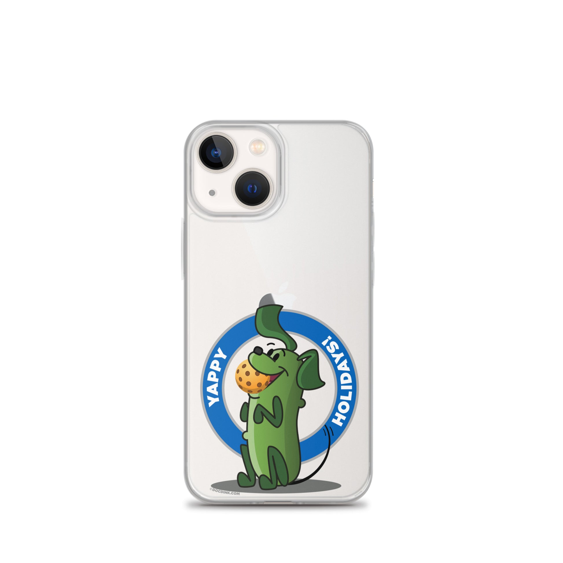 iPhone® Pickleball Case - Pickles "Yappy Holidays" - DocDink.com