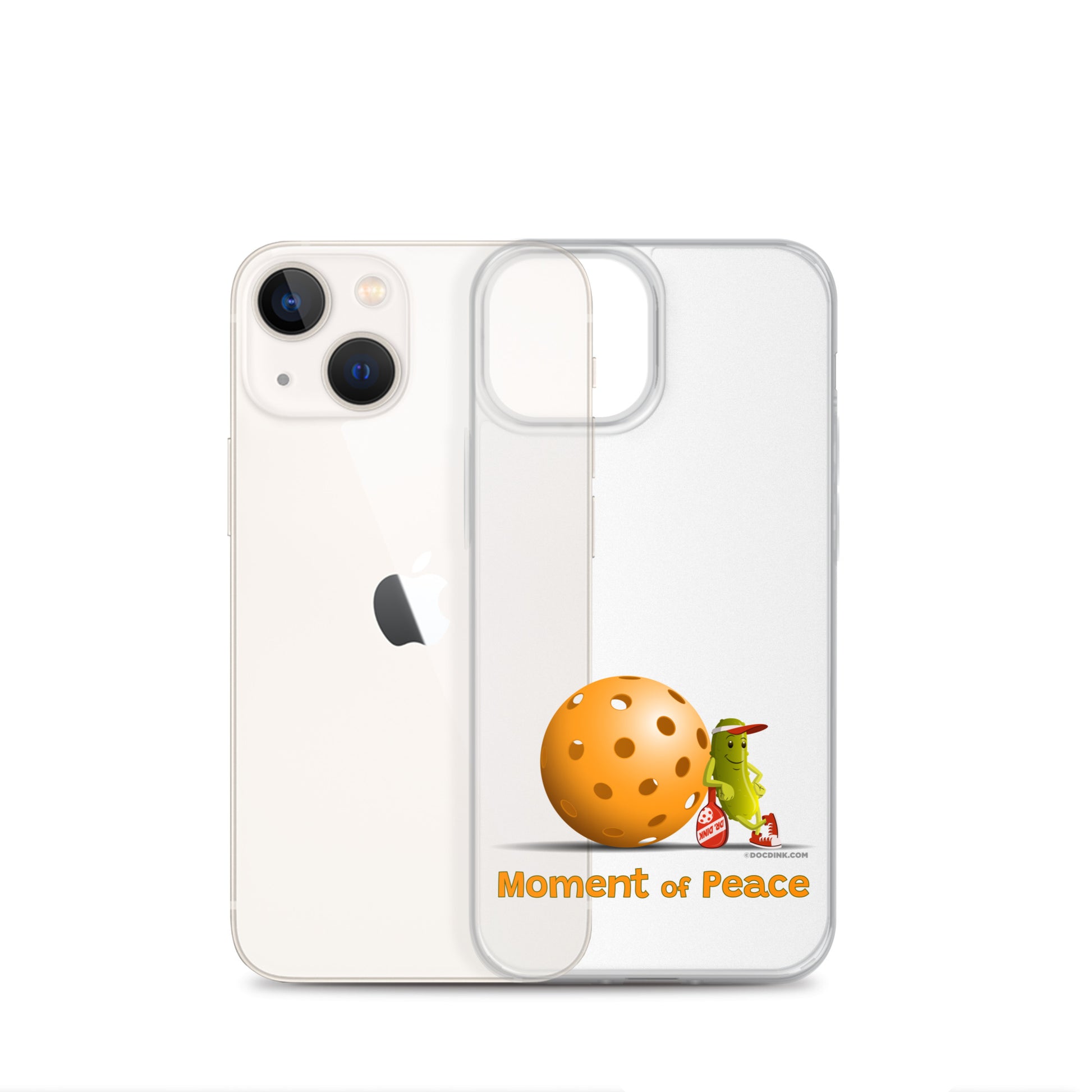 Pickleball iPhone® Case - Resting Pickleball - "Moment of Peace" - DocDink.com