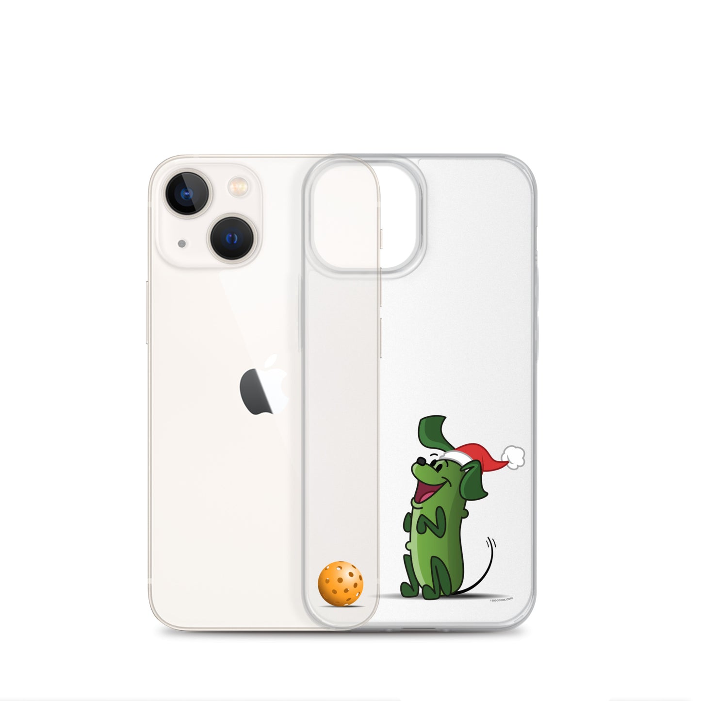 iPhone® Pickleball Case - Pickles "Wanna Play?" - Christmas - DocDink.com