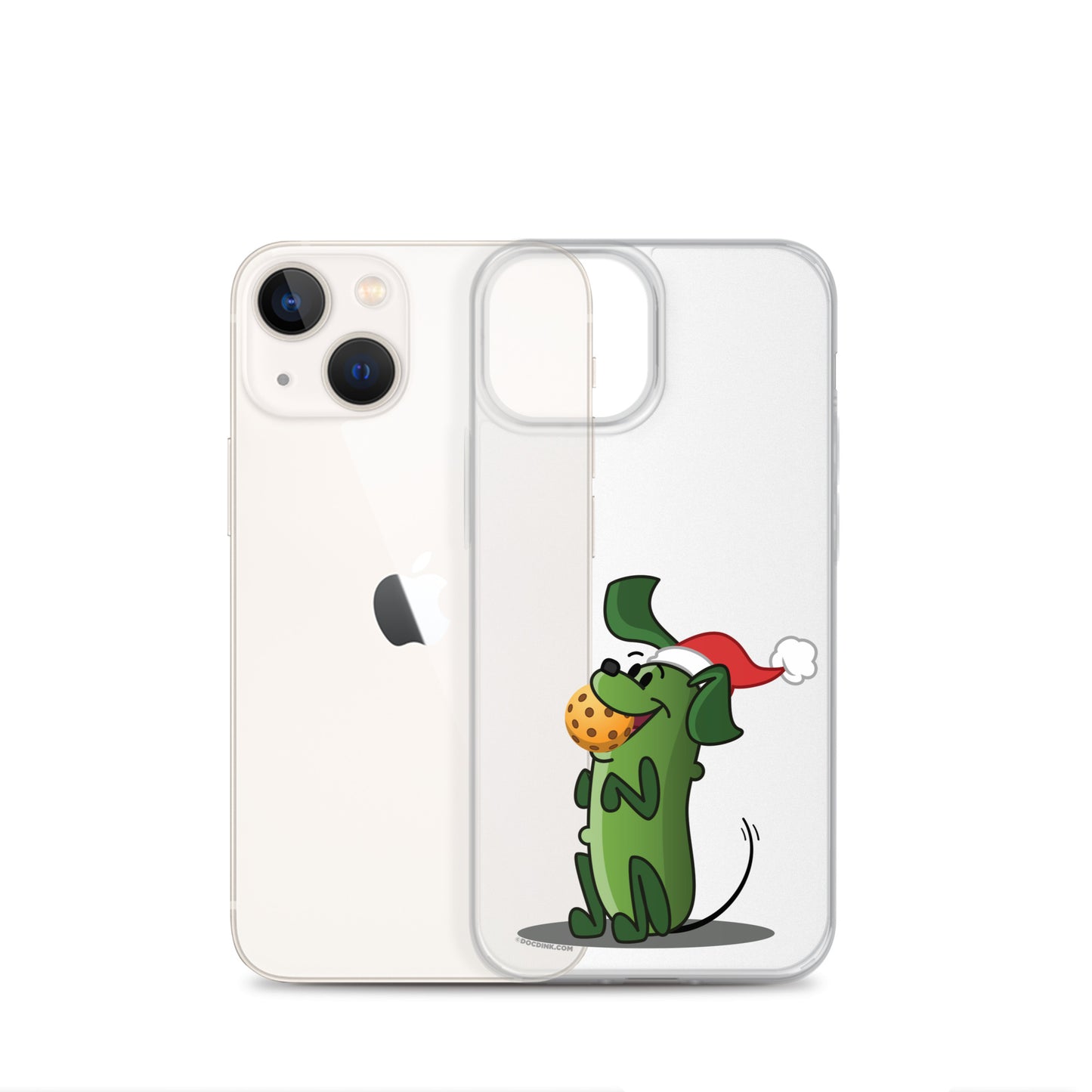 iPhone® Pickleball Case - Pickles "Let's Play Now!" - Christmas - DocDink.com