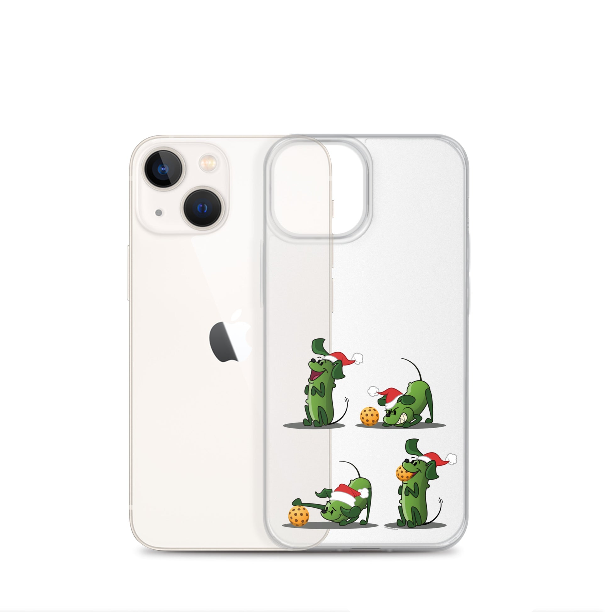 iPhone® Pickleball Case - Pickles wants to Play! - Christmas sq. - DocDink.com