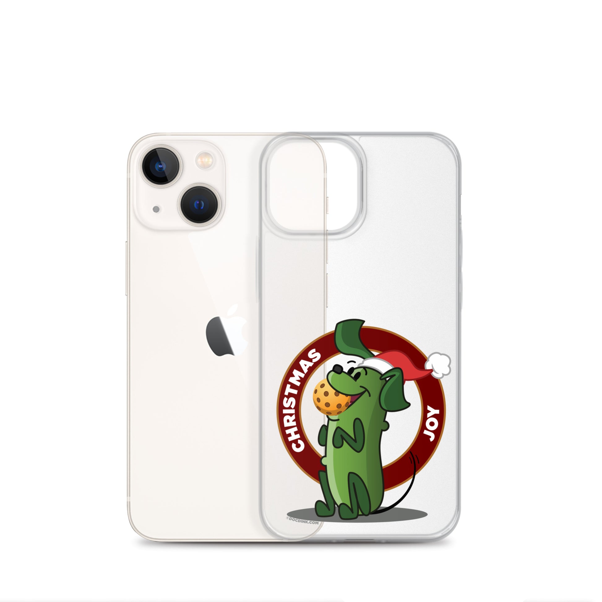 iPhone® Pickleball Case - Pickles "Christmas Joy" - DocDink.com