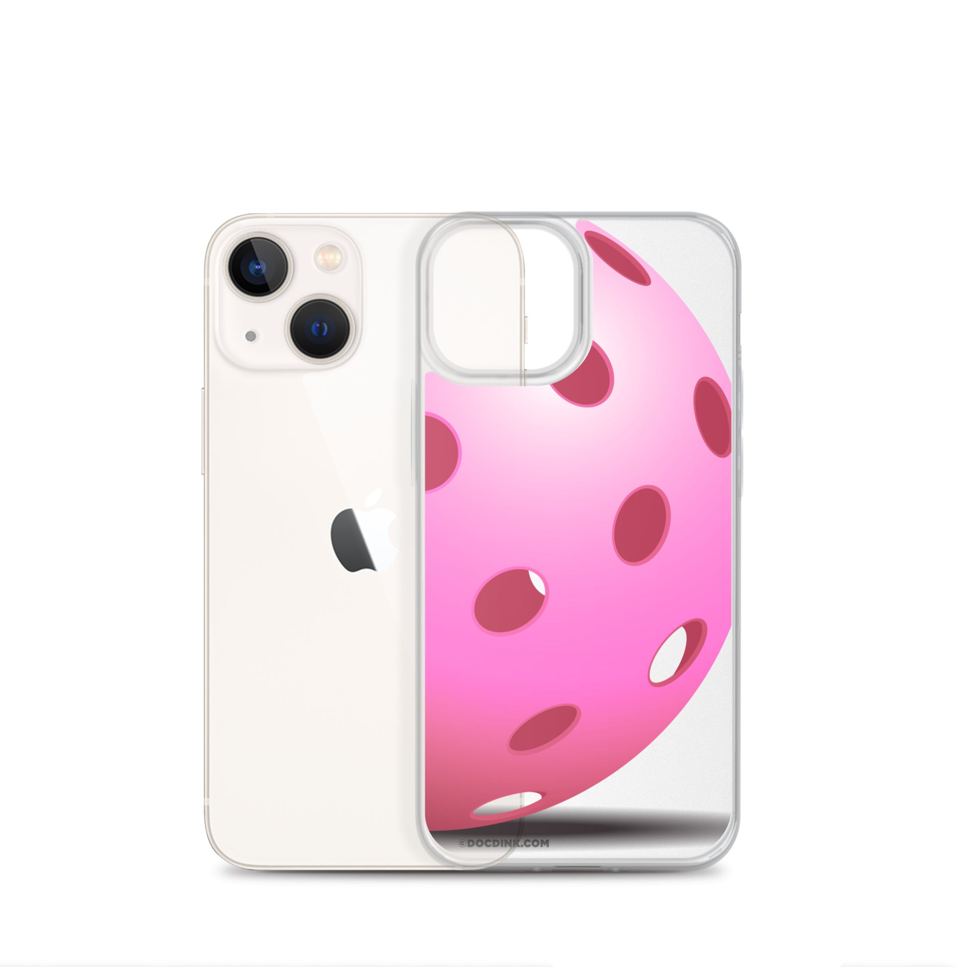 iPhone® Pickleball Case - Big Pink Pickleball - DocDink.com