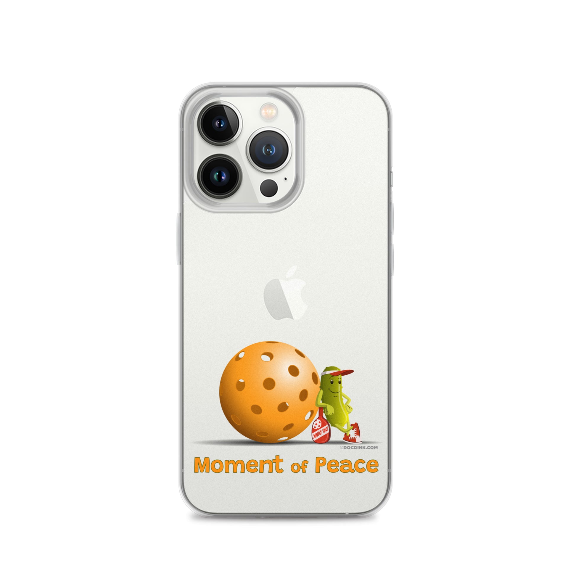 Pickleball iPhone® Case - Resting Pickleball - "Moment of Peace" - DocDink.com