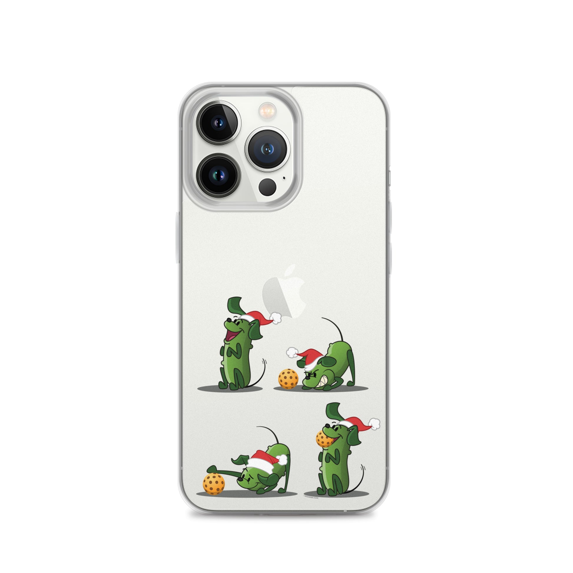 iPhone® Pickleball Case - Pickles wants to Play! - Christmas sq. - DocDink.com