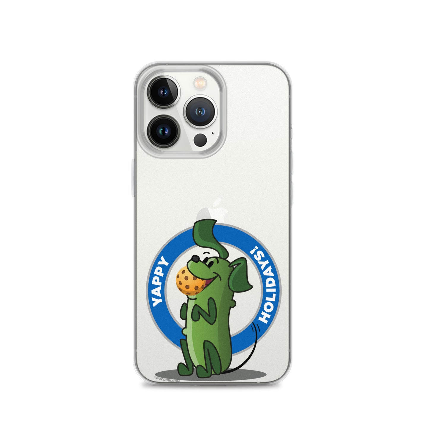 iPhone® Pickleball Case - Pickles "Yappy Holidays" - DocDink.com