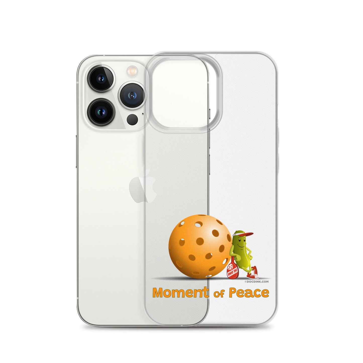 Pickleball iPhone® Case - Resting Pickleball - "Moment of Peace" - DocDink.com