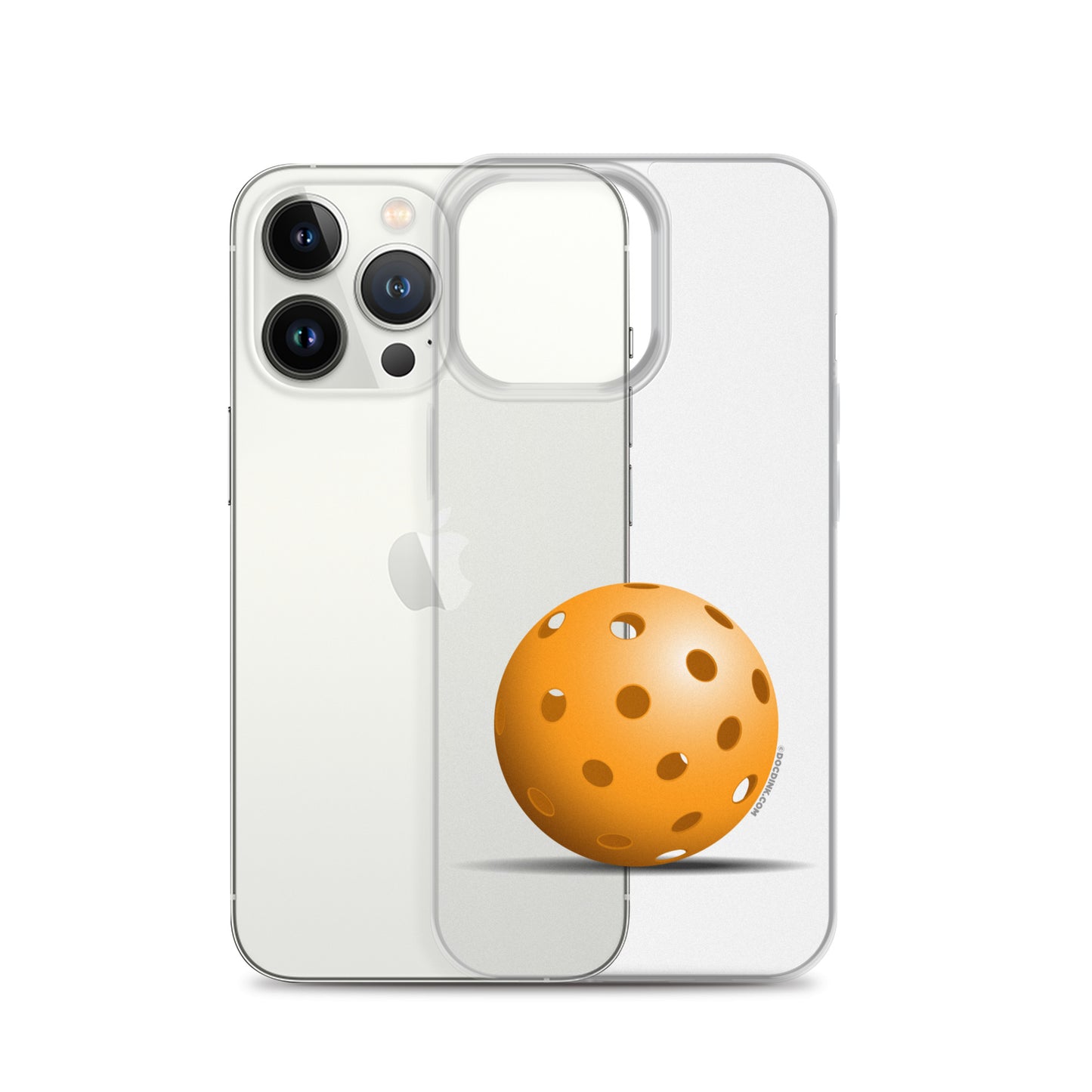 iPhone® Pickleball Case - Orange Pickleball - DocDink.com