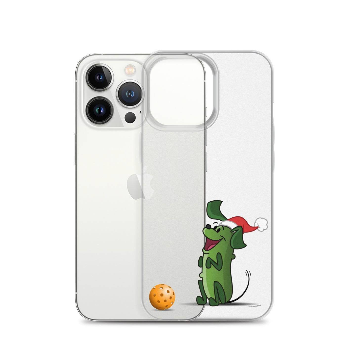 iPhone® Pickleball Case - Pickles "Wanna Play?" - Christmas - DocDink.com